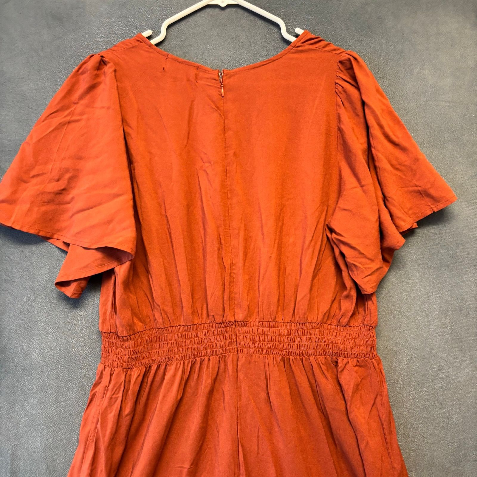 Other Ivy Street Plus Size Rust Wide Leg Jumpsuit 1X Boho Pantsuit Size 38" / US 16 / IT 52 - 7 Thumbnail