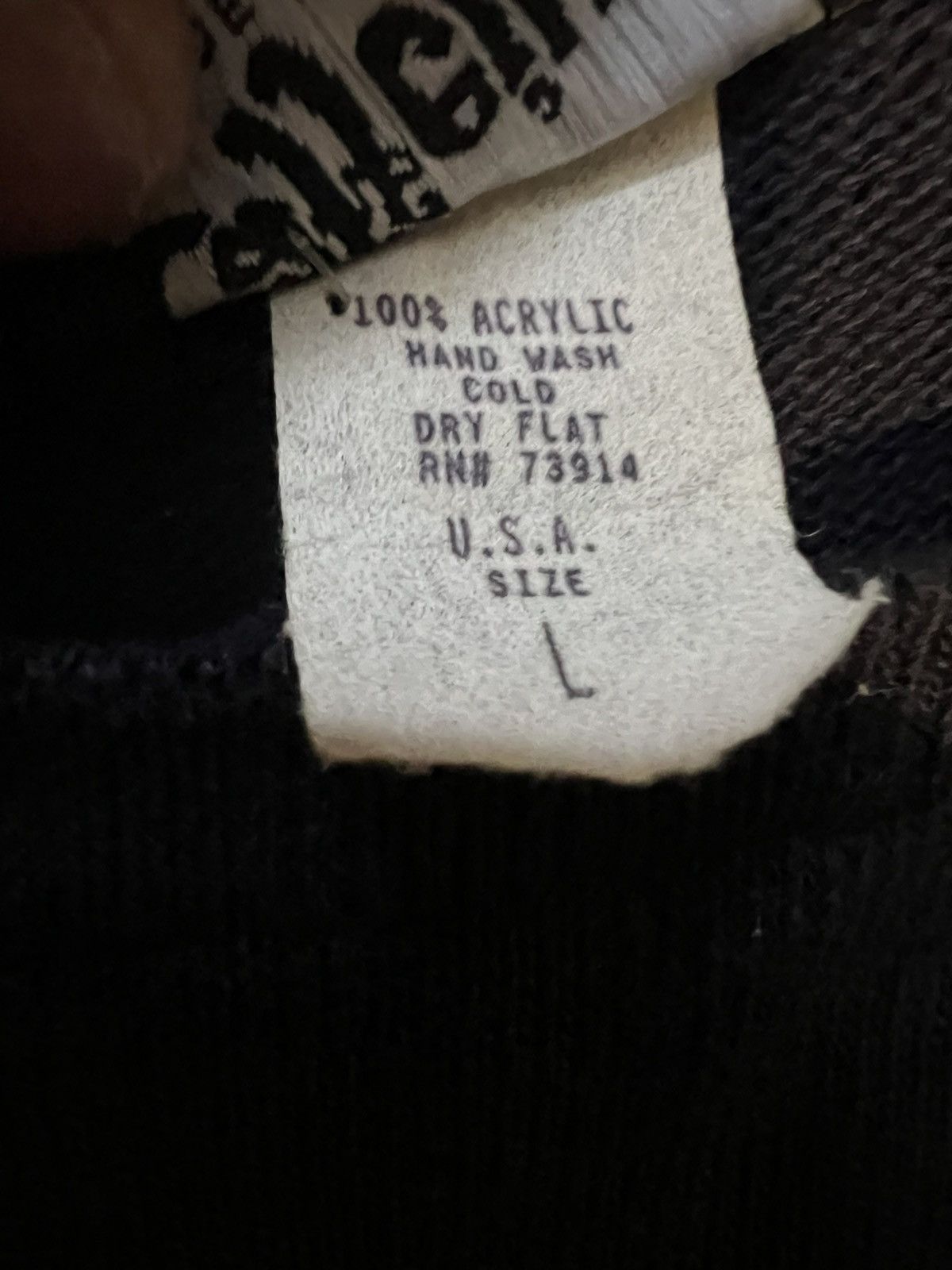 Other Vintage Caffeine Records Navy Knit Pullover Sweater Size US L / EU 52-54 / 3 - 5 Thumbnail