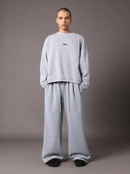 Anime × Japanese Brand × Unowned Bag Grey loose fit sweatpants baggy Wide Leg Size US 34 / EU 50 - 3 Thumbnail
