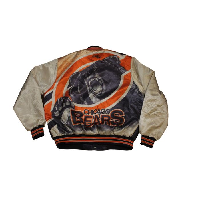 Chalk Line Vintage Satin Chicago Bears Jacket Blue/Orange/White XL
