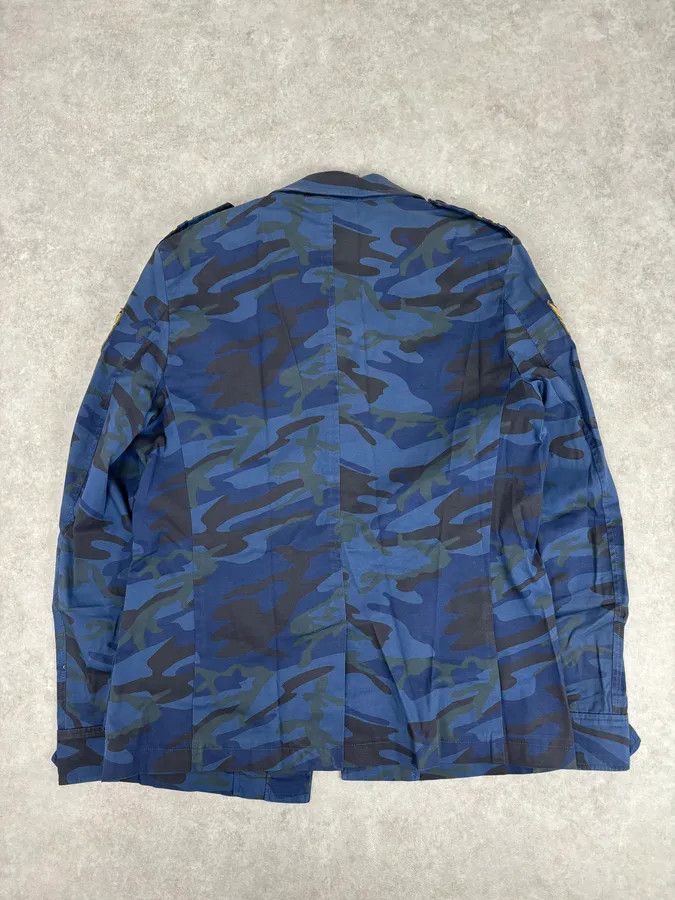 Daniele Alessandrini Daniele Alessandrini Navy Military Patch Blue Camouflage Shirt Jacket Size US M / EU 48-50 / 2 - 5 Thumbnail