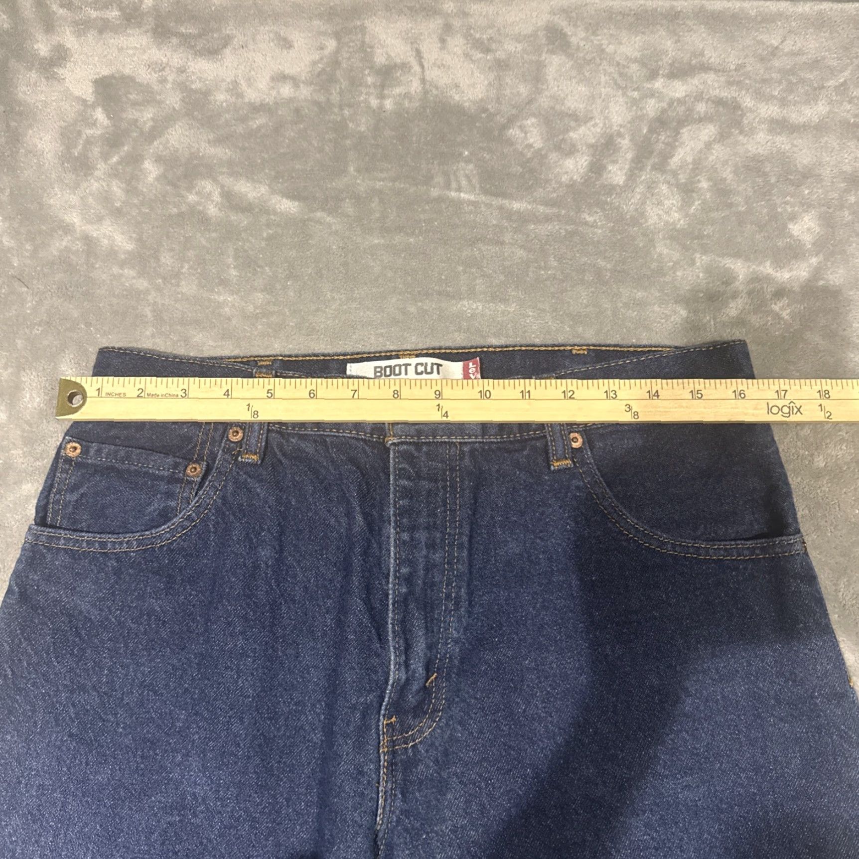 Levi's Levi's 517 Bootcut Jeans Mens 34 Yellowstone Cowboy Western Dark Wash 5-Pocket Denim Regular Fit 32 Inseam Blue Size US 33 - 4 Thumbnail