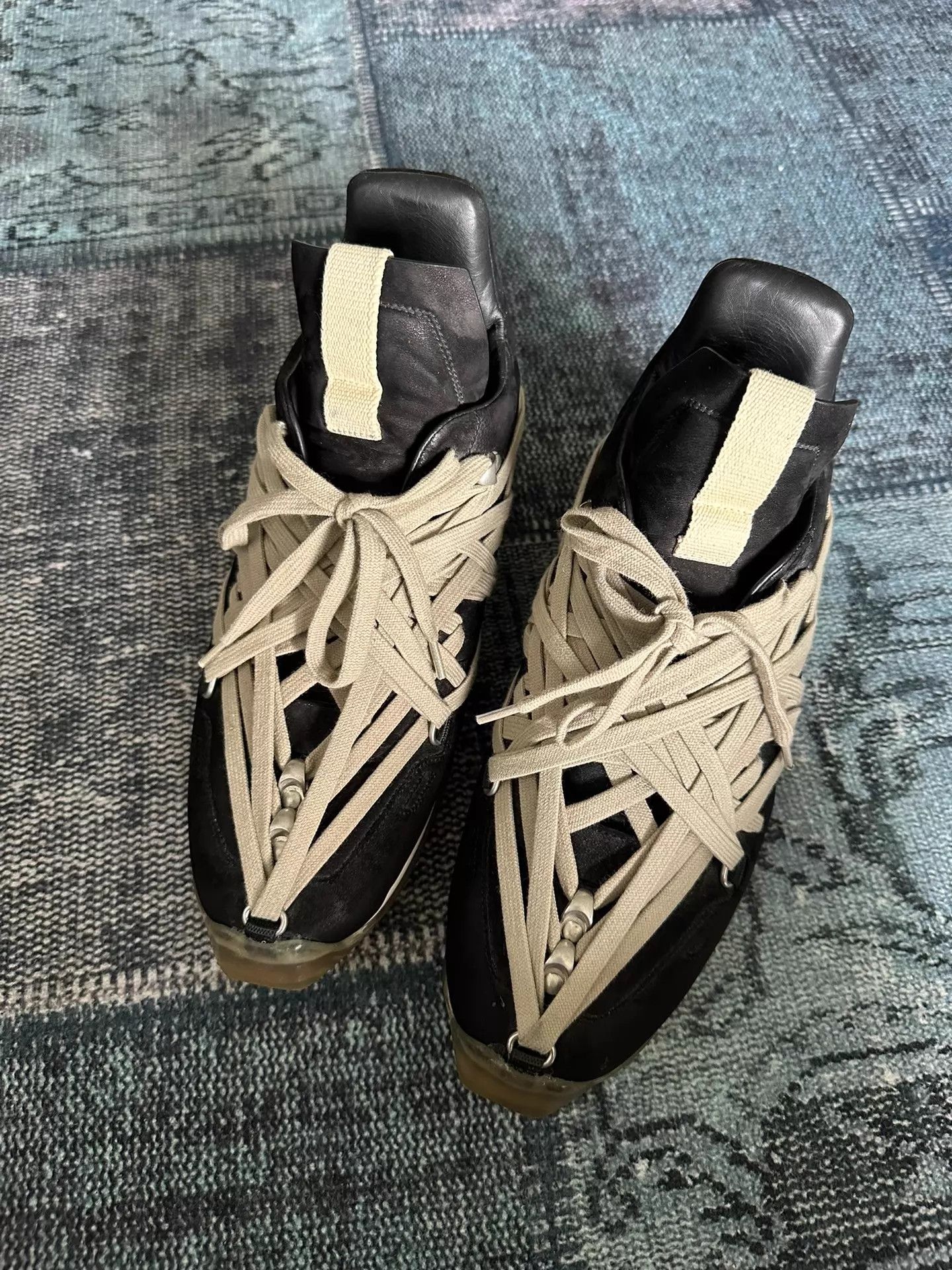 Rick Owens Rick Owens Runner Multi-Lace Sneaker 40 (Runs 0.5 Big) Size US 7 / EU 40 - 1 Thumbnail