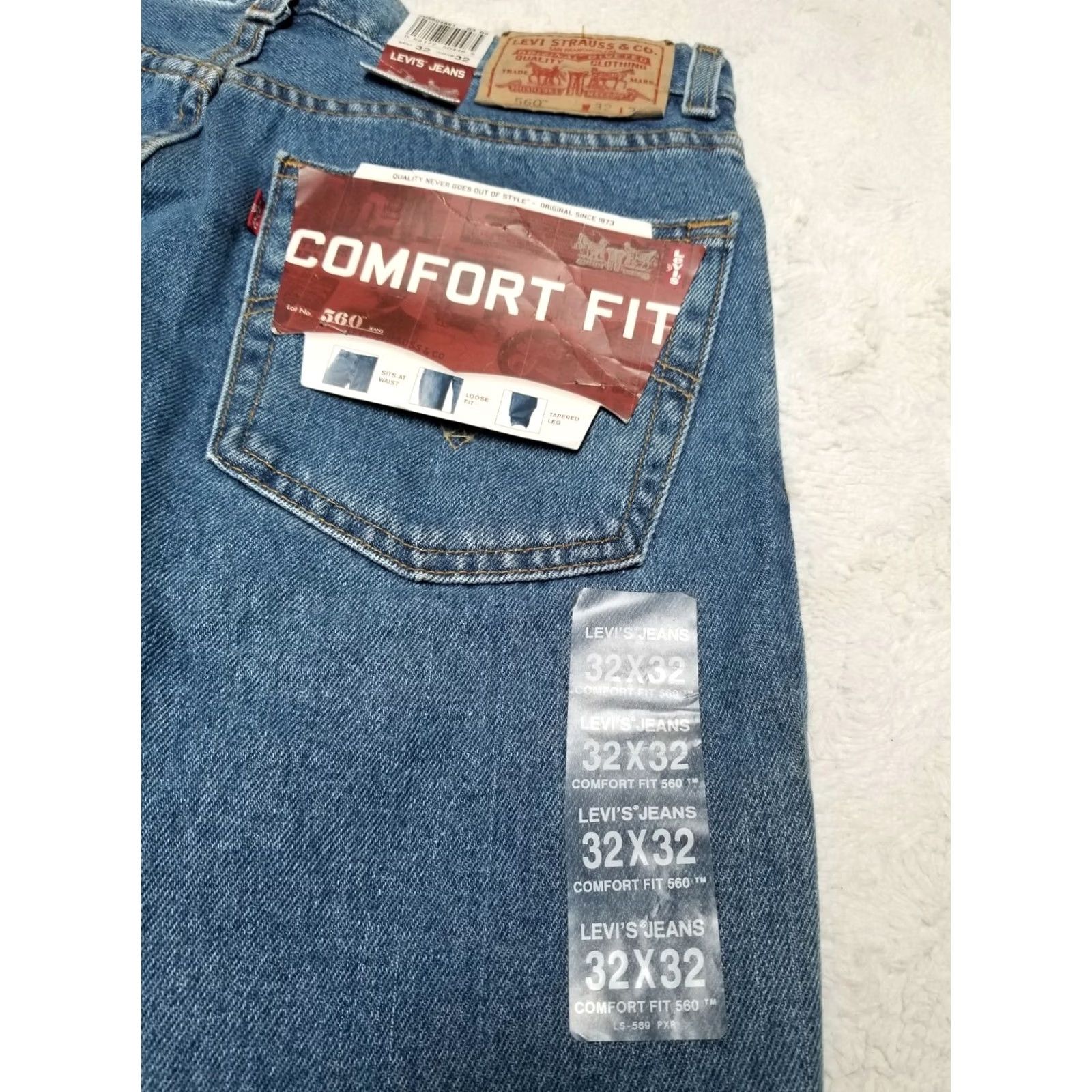 Levi's Levi's Comfort Fit Jeans 32 Mid Rise Denim Blue 5-Pocket Straight Size 24" / US 00 / IT 34 - 5 Thumbnail
