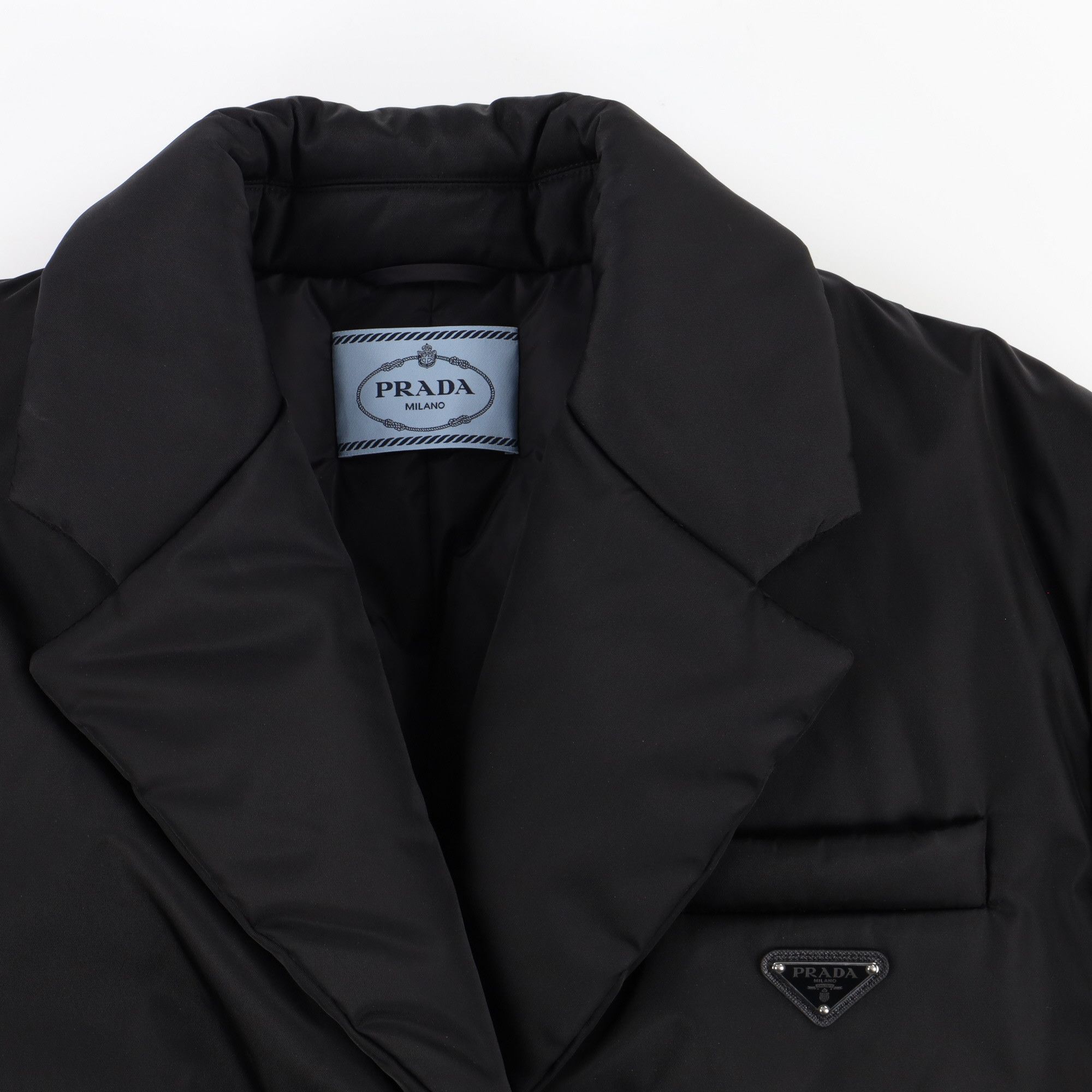 Prada Black Re-Nylon Padded Down Blazer Jacket Size M / US 6-8 / IT 42-44 - 7 Thumbnail