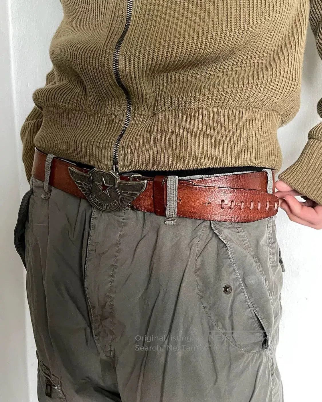 Dirk Bikkembergs Dirk Bikkembergs Odin Vintage Belt. Size ONE SIZE - 1 Thumbnail