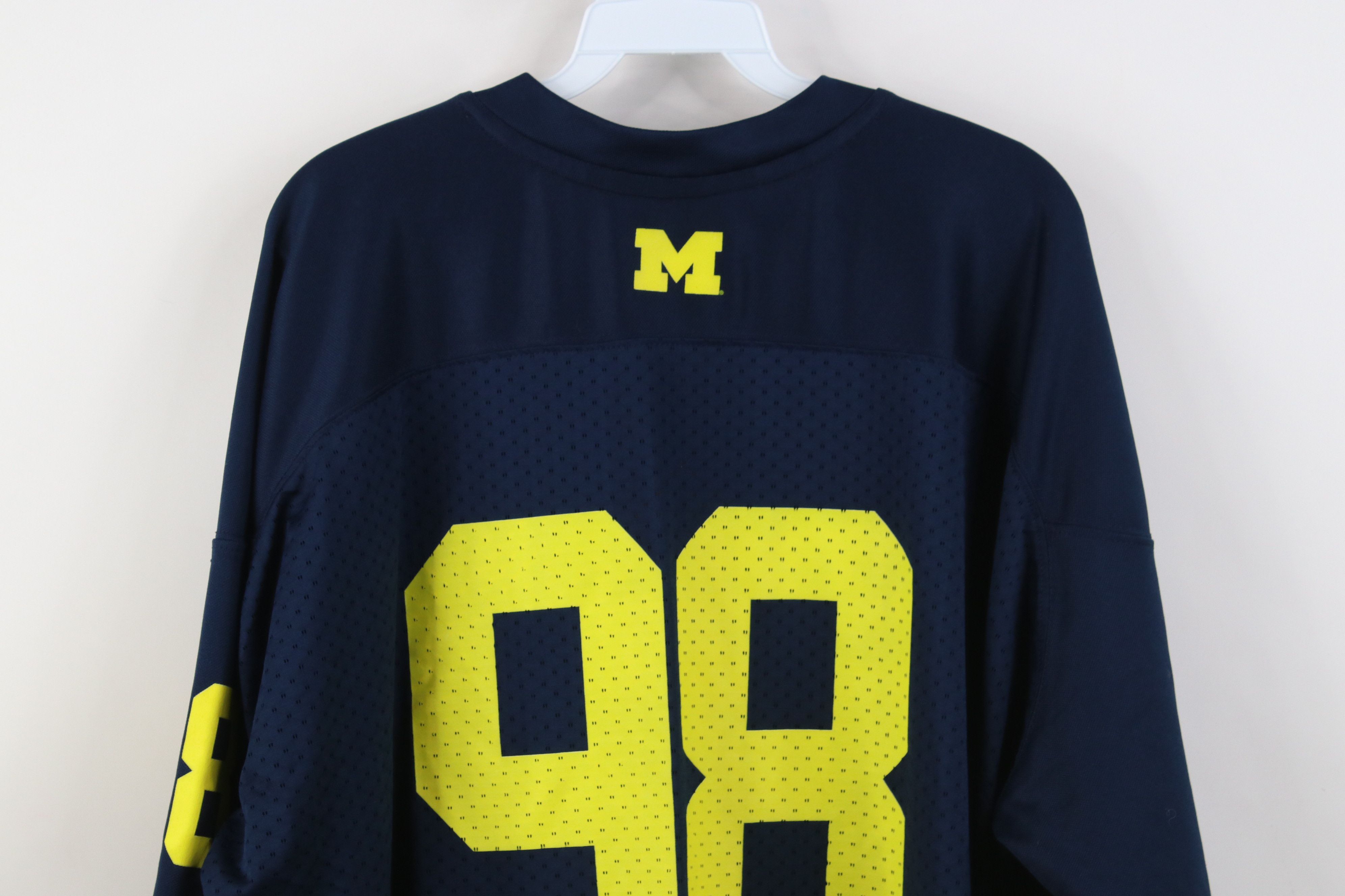 Adidas Adidas University of Michigan Football Jersey Blue #98 Size US XXL / EU 58 / 5 - 14 Thumbnail