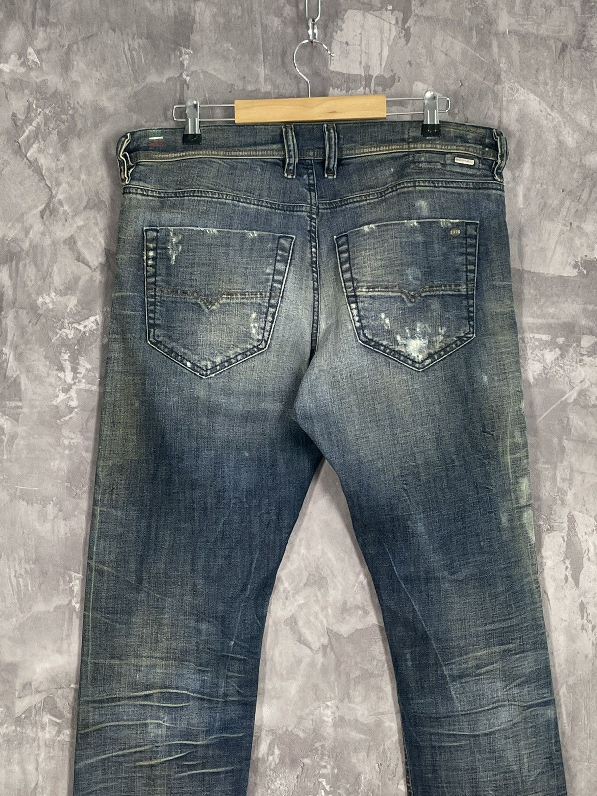 Diesel × Japanese Brand Vintage Diesel Wash Distressed Archive Y2K Jeans Size US 34 / EU 50 - 10 Thumbnail