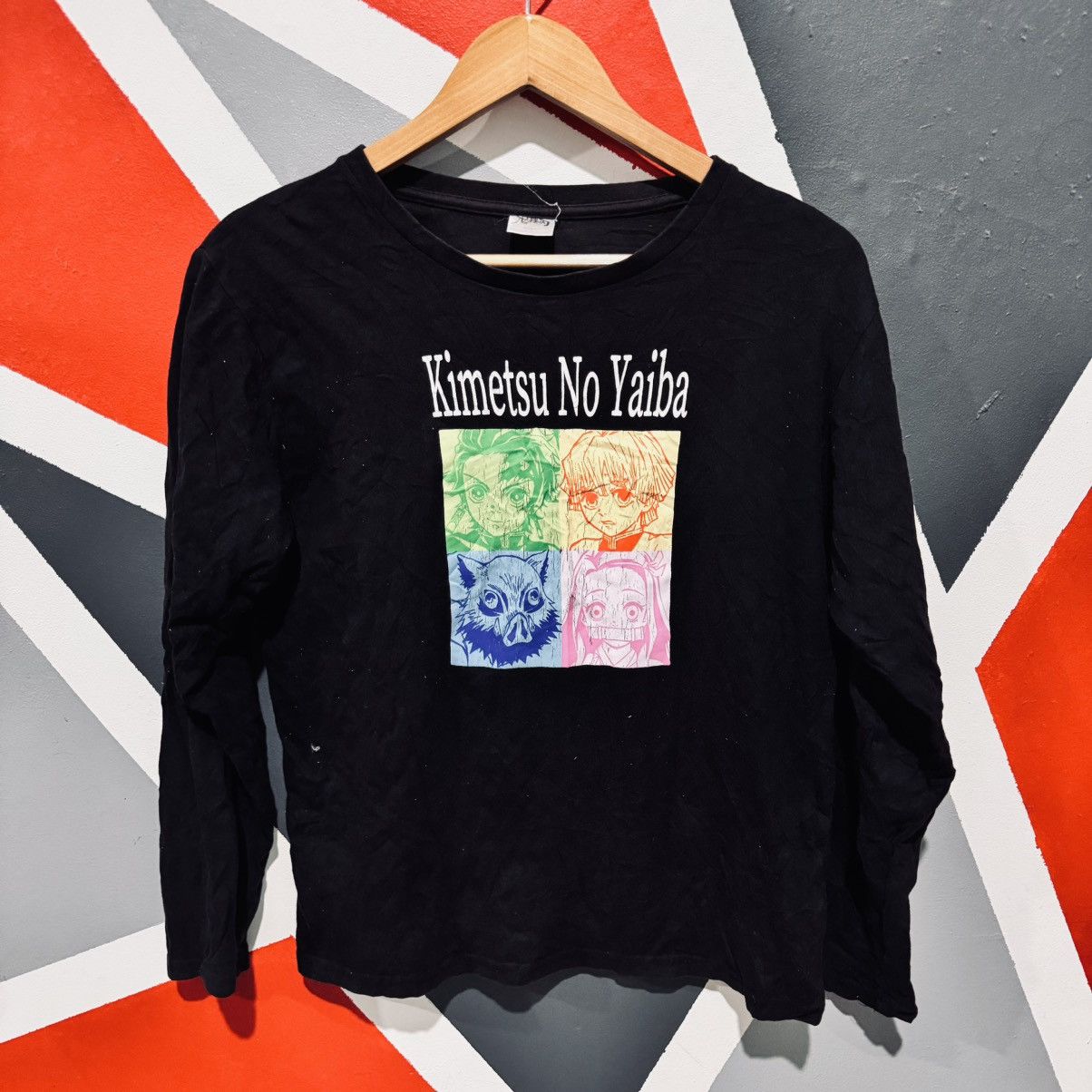 Anime Japanese Anime Kimetsu Long Sleeve Tee Size US M / EU 48-50 / 2 - 1 Thumbnail