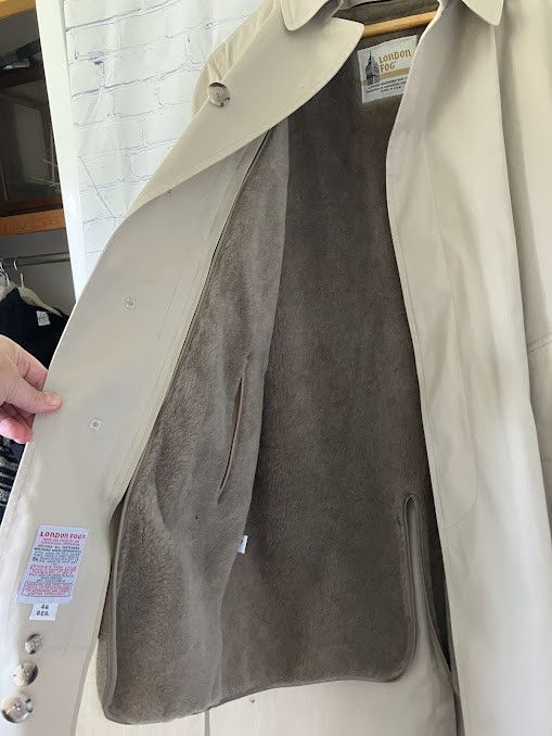 London Fog London Fog Men's Trench Coat Tan Zip Out Liner Classic 46R Size US M / EU 48-50 / 2 - 3 Thumbnail