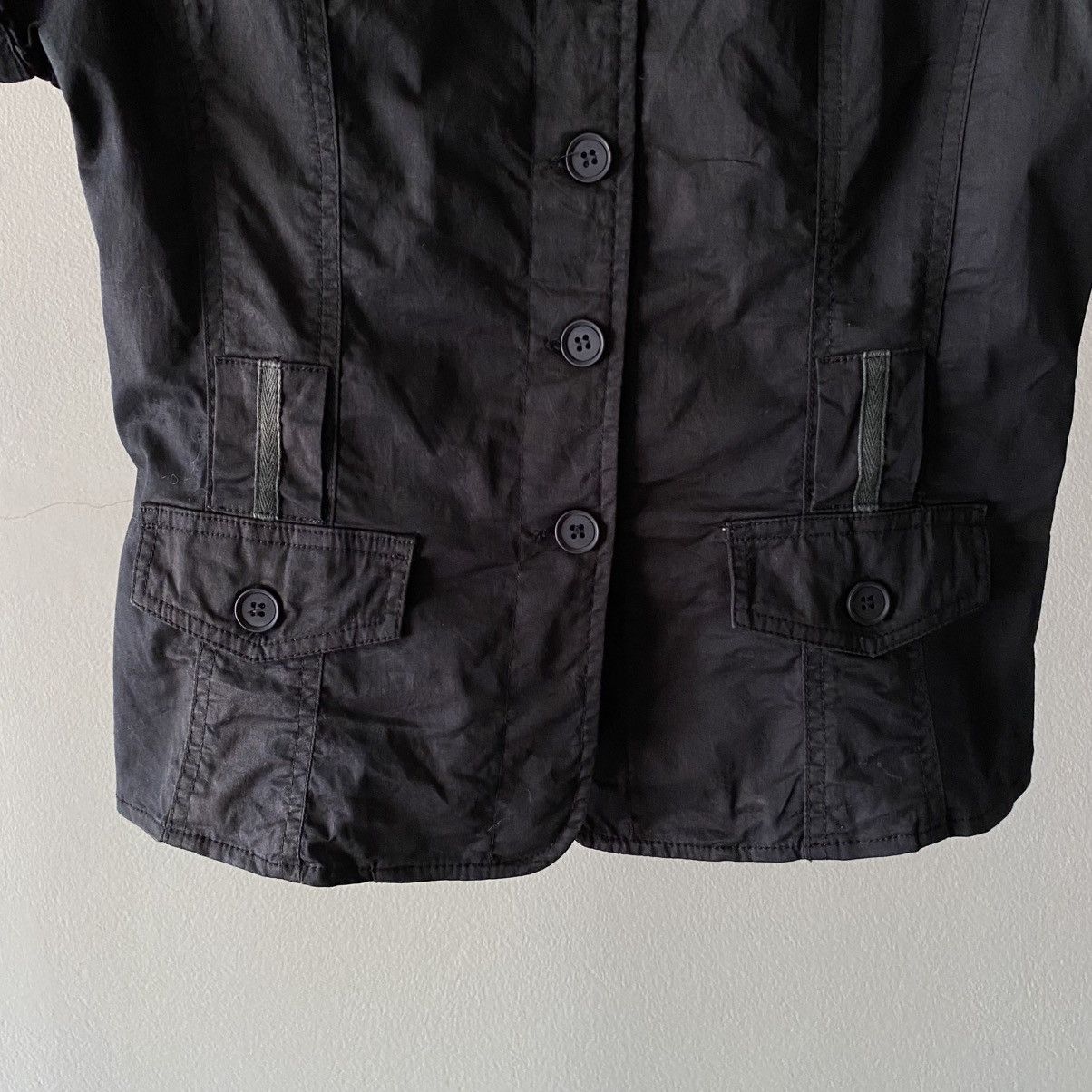 Designer × Japanese Brand USNS GIRLS Black Peter Pan Collar Puff-Sleeve Shirt Size M / US 6-8 / IT 42-44 - 6 Thumbnail