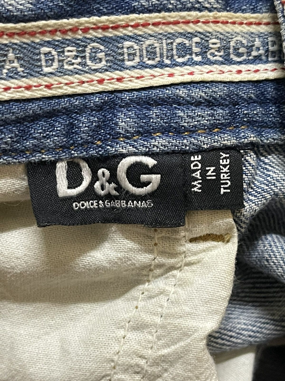 Dolce & Gabbana Vintage Dolce & Gabbana Blue Faded Wash Distressed Baggy Size US 34 / EU 50 - 11 Thumbnail