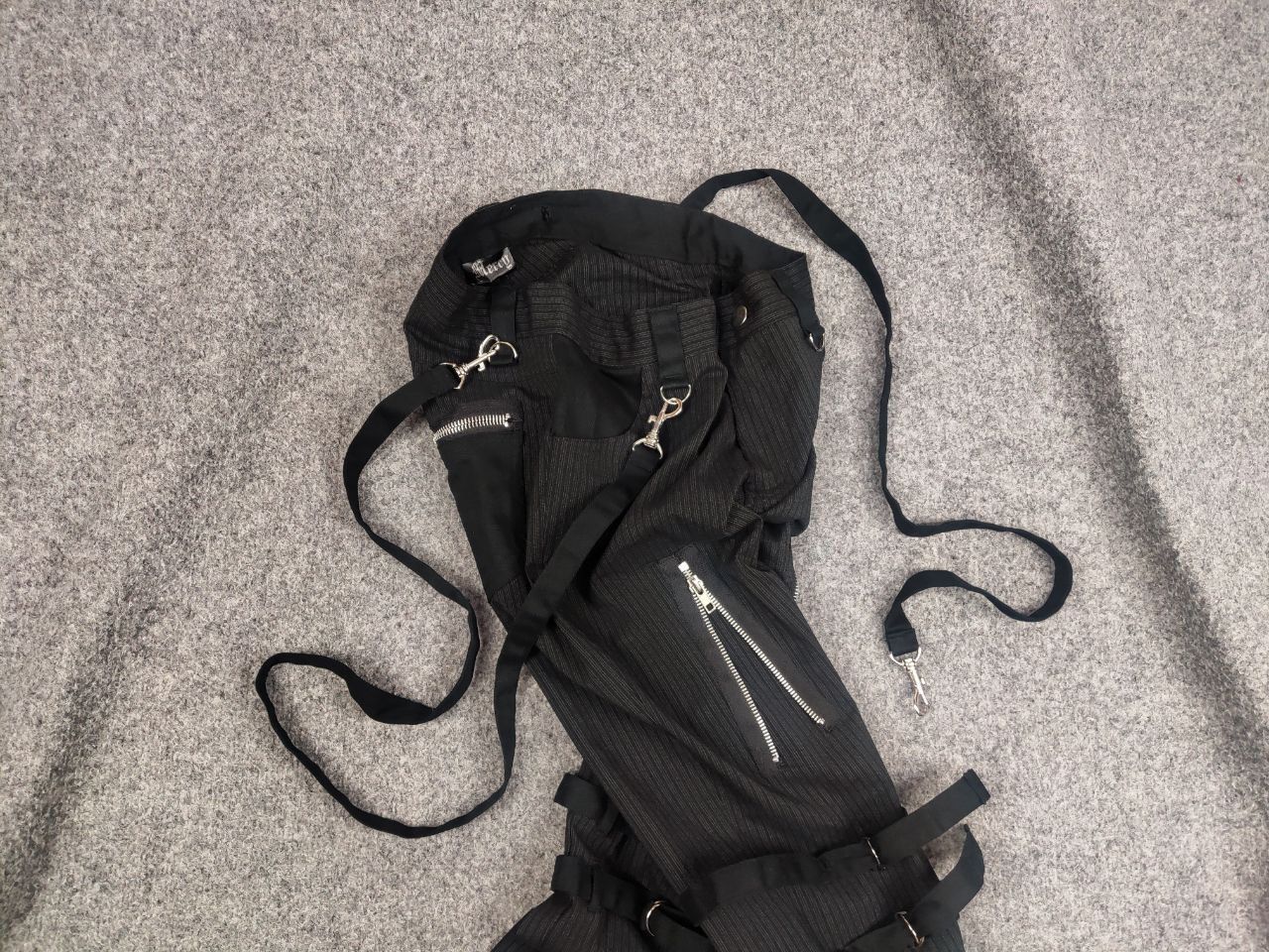 Japanese Brand Rare Mercy Y2K Bondage Zip Pants Cyber Punk Rave Techno Size 32" / US 10 / IT 46 - 2 Thumbnail