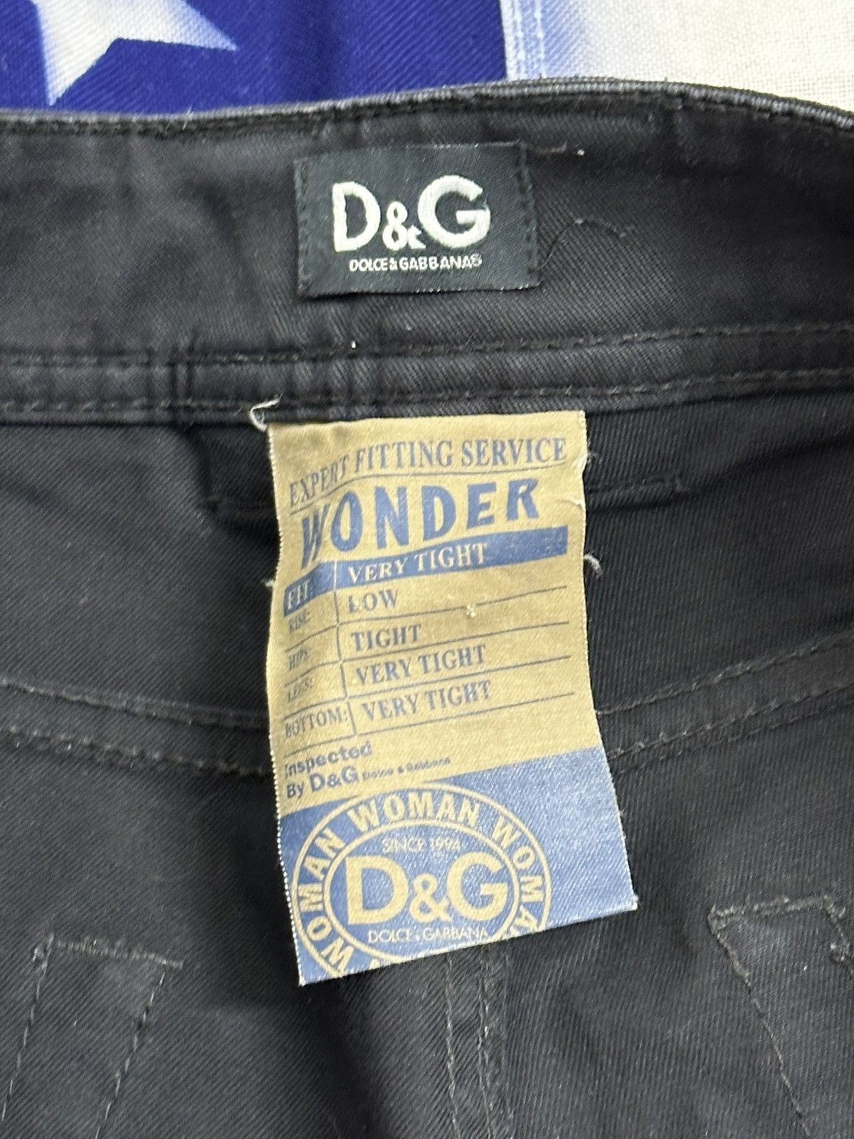 Dolce & Gabbana Vintage D&G (Dolce & Gabbana) black jeans with ankle zips Size 26" / US 2 / IT 38 - 5 Thumbnail