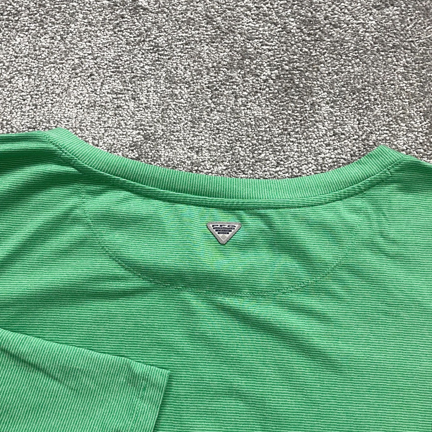 Vintage Columbia Womens Casual Tunic Shirt 3/4 Sleeve Green Polyester Blend Regular Size L Mid Length Outdoor Fishing Walking Size L / US 10 / IT 46 - 4 Thumbnail