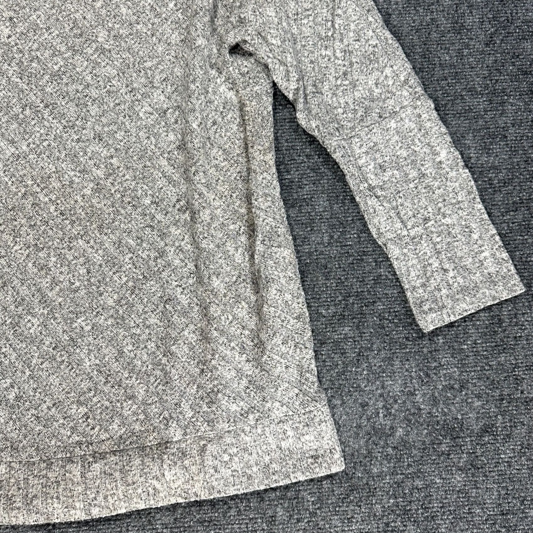 Juicy Couture Juicy Couture Sweater Womens M Gray Knit 3/4 Sleeve Boxy Lagenlook Pullover Cardigan Knitwear Ribbed Hem Regular Fit Size M / US 6-8 / IT 42-44 - 3 Thumbnail