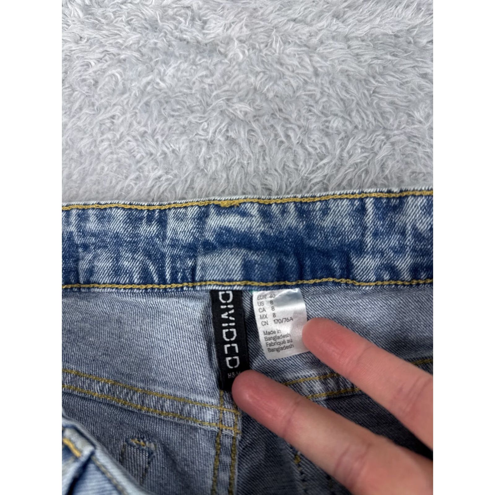Denime Vintage Divided Women’s Blue Denim Bootcut Jeans 8 Regular Low Rise Cotton 28x30 Size 30" / US 8 / IT 44 - 6 Thumbnail