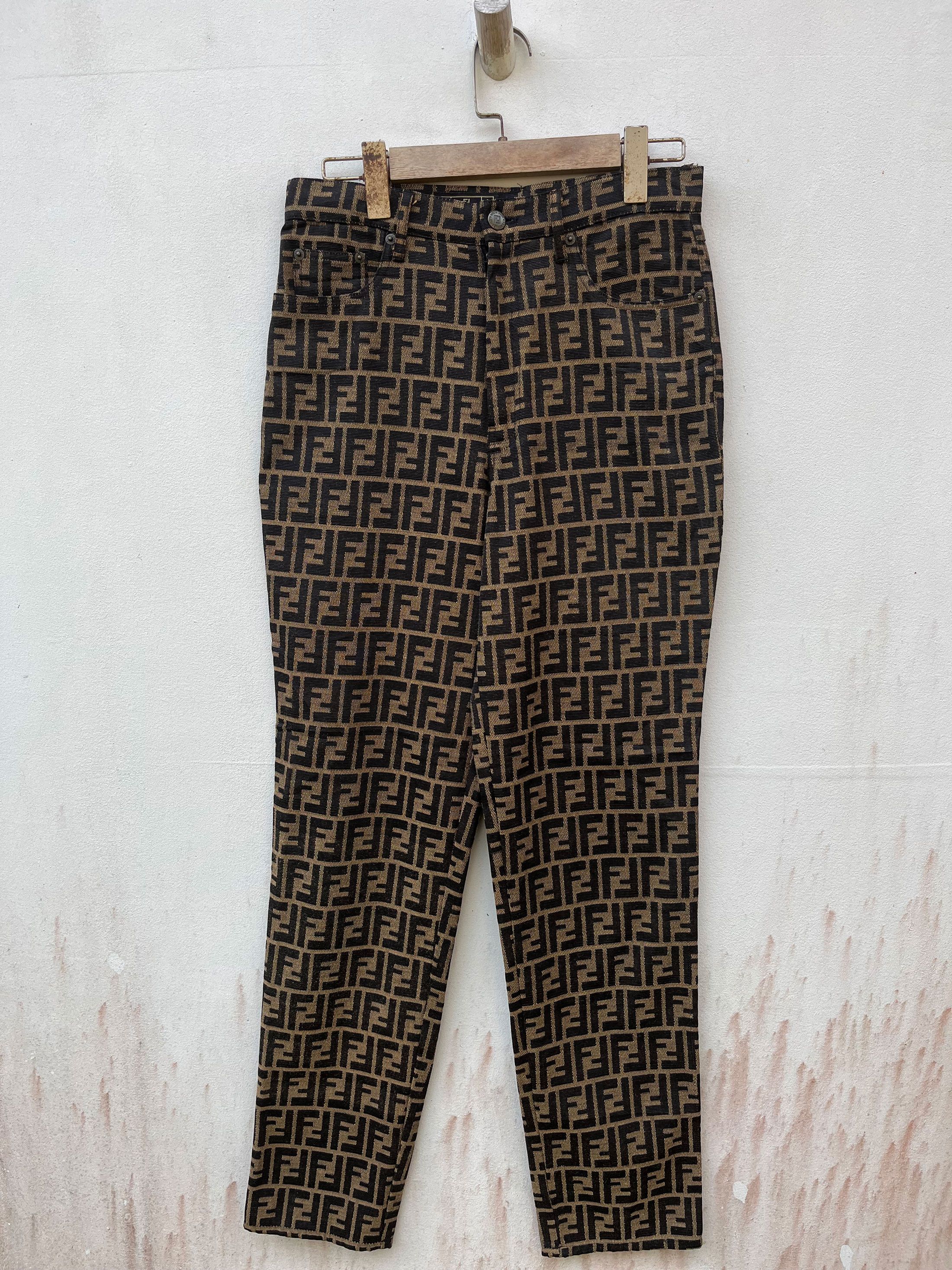 Vintage Fendi Zucca Made in Italy Pant