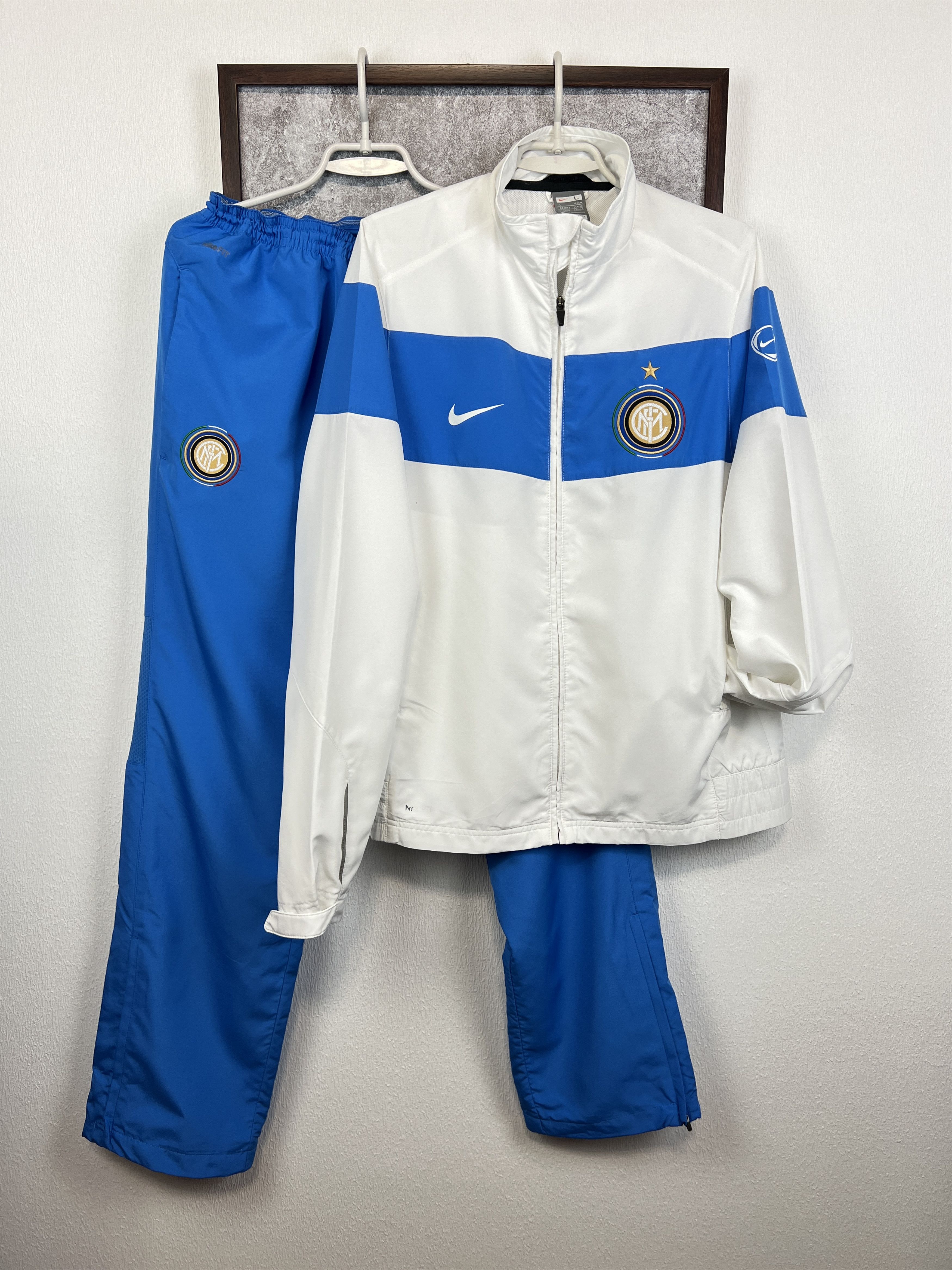 Nike Inter Milan Football Suit Soccer Set Jacket Pants Rare Size US L / EU 52-54 / 3 - 1 Thumbnail