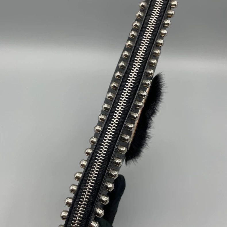 Fendi Fendi Black Handbag with Studs and Details-2505 Size ONE SIZE - 8 Thumbnail