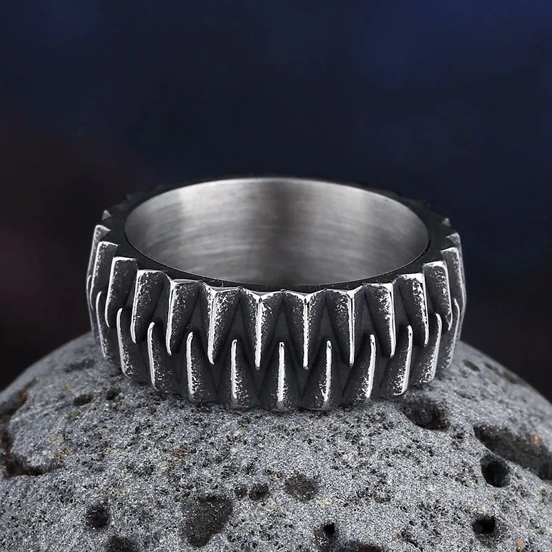 Jewelry Geometric Gear Ring Size ONE SIZE - 4 Thumbnail