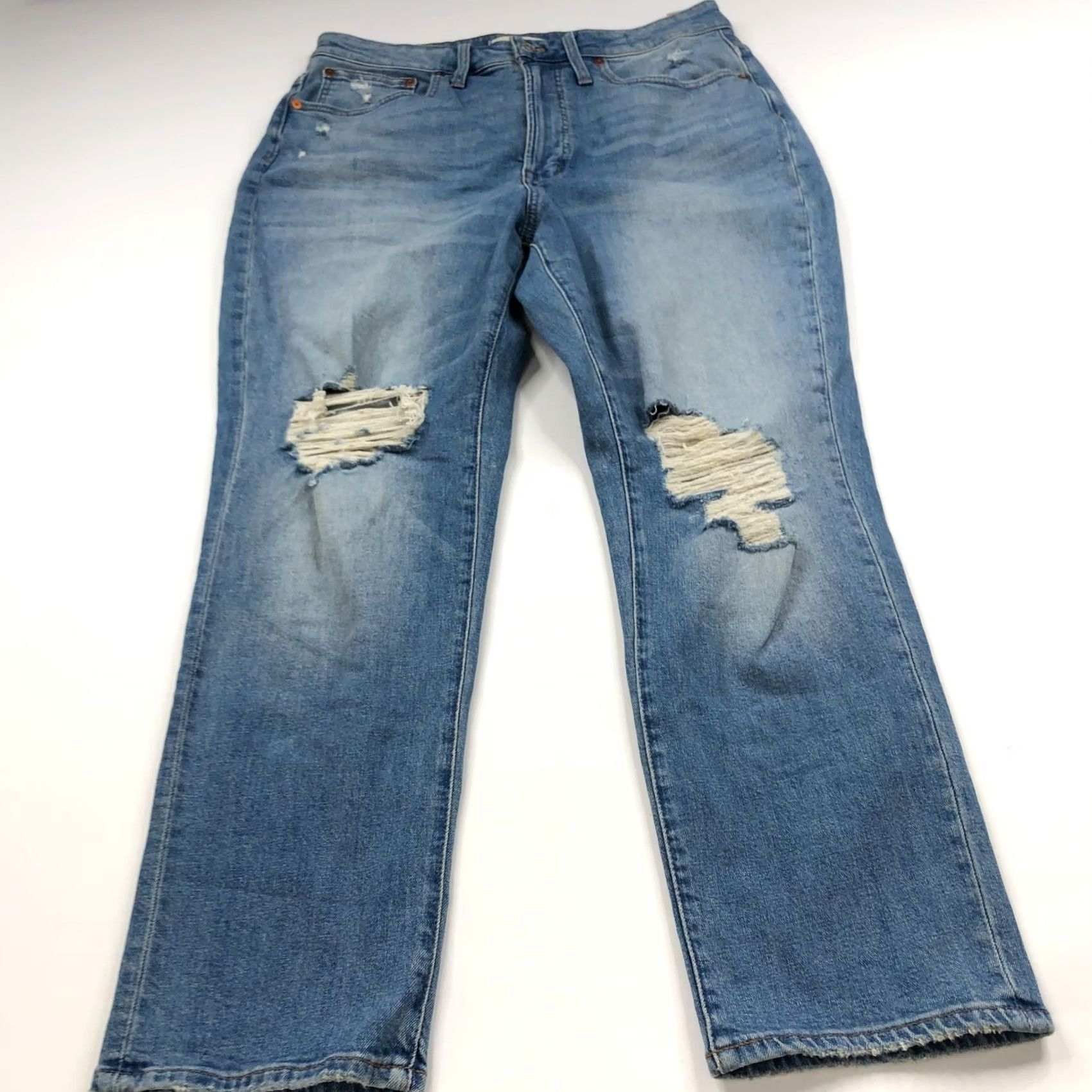 Madewell Madewell Jeans Main Selling Point/Brand Denim 30 High Rise Womens Regular Blue 10.25 28in Inseam 5-Pocket Design Stretch Vintage: No New Condition Size 30" / US 8 / IT 44 - 4 Thumbnail