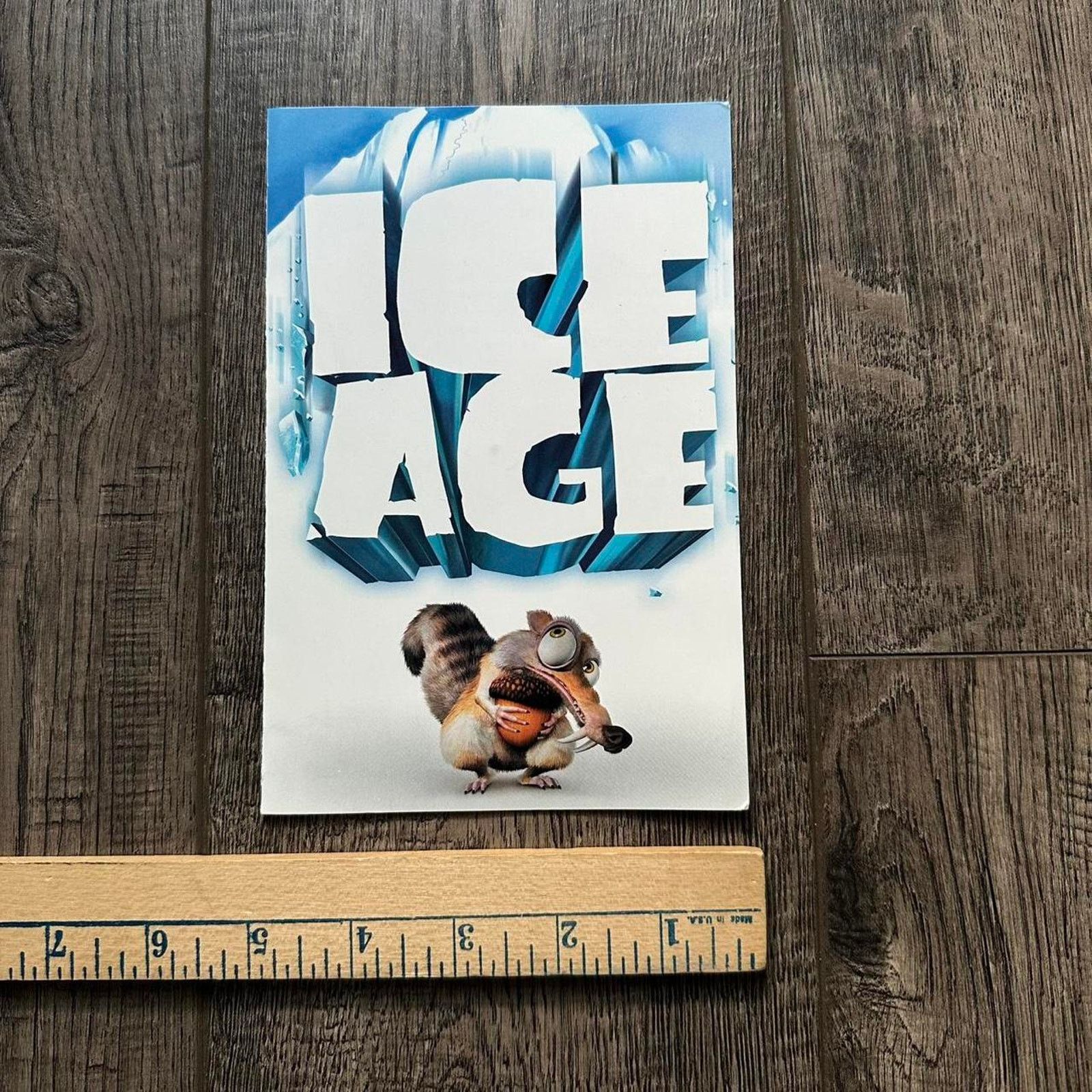 Vintage Vintage 2002 Ice Age Cartoon Movie Promo DVD Poster Print Size ONE SIZE - 3 Thumbnail