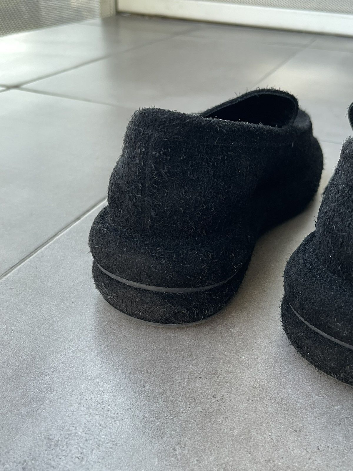 Eckhaus Latta !DS! FW23 Eckhaus Latta Stacked M Black Suede Loafers Size US 11 / EU 44 - 13 Thumbnail
