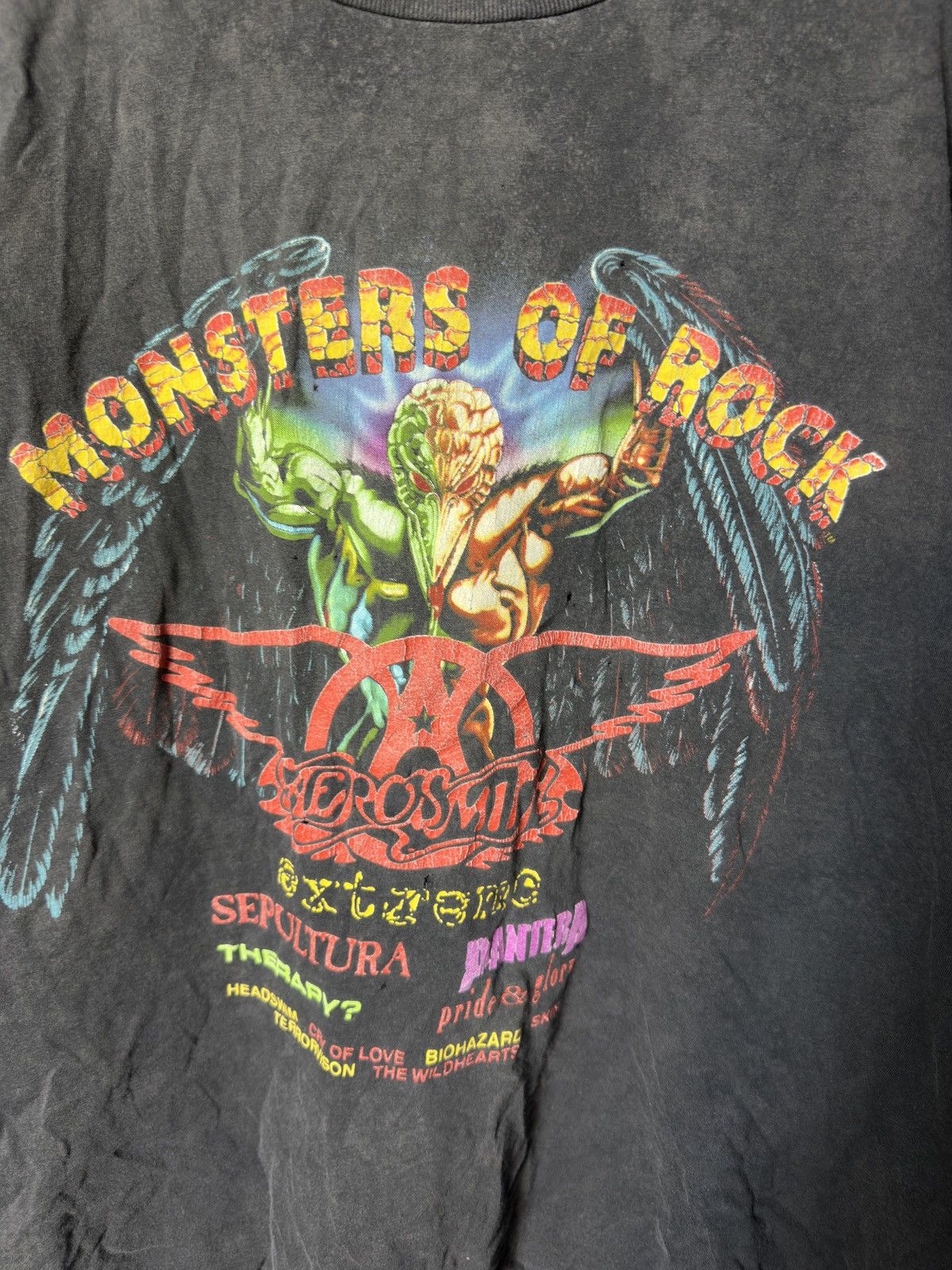 Band Tees × Vintage Vintage Monster of Rock Aerosmith 1994 T-shirt Size US L / EU 52-54 / 3 - 3 Thumbnail