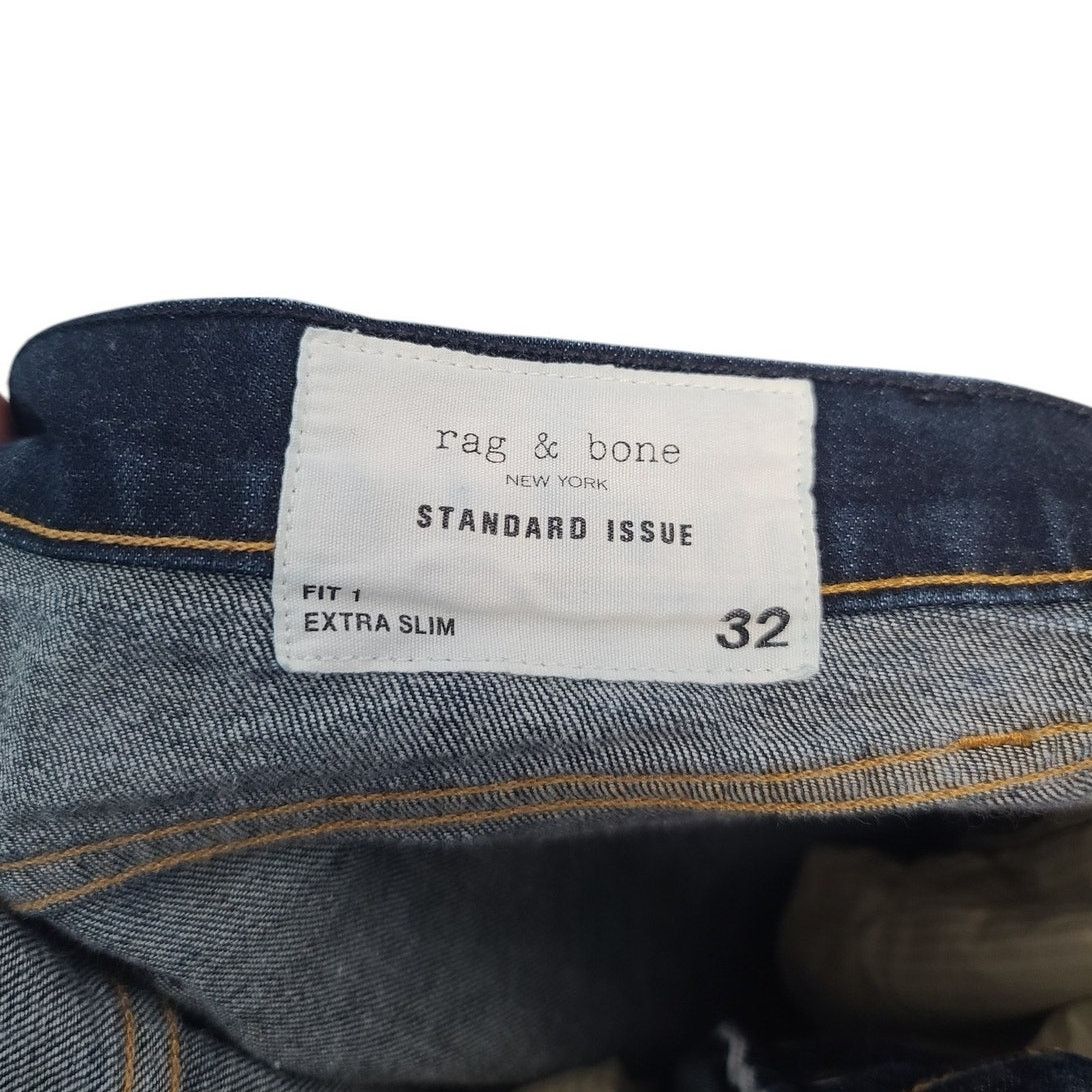 Rag & Bone RAG & BONE Fit 1 Extra Slim Jeans In Rinse Selvedge Size US 32 / EU 48 - 9 Thumbnail
