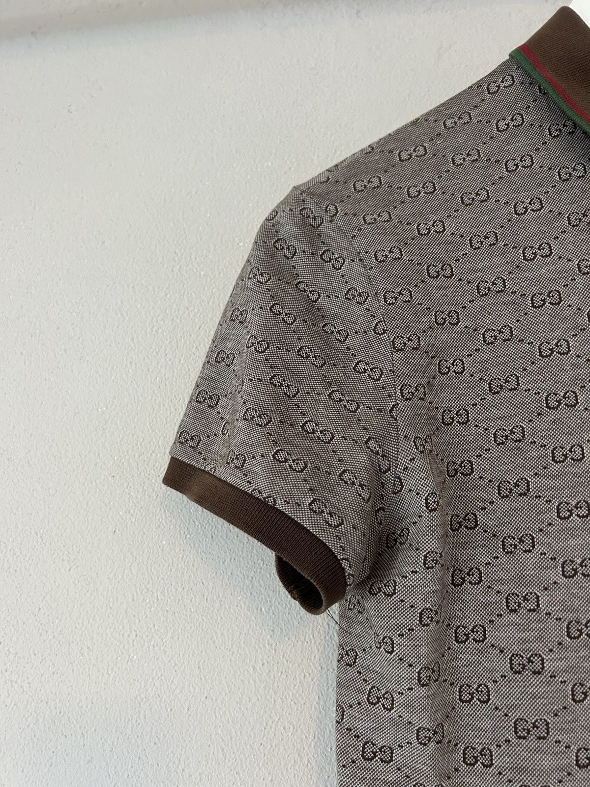 Gucci Gucci Monogram Polo with Signature Web Detailing Size US S / EU 44-46 / 1 - 3 Thumbnail
