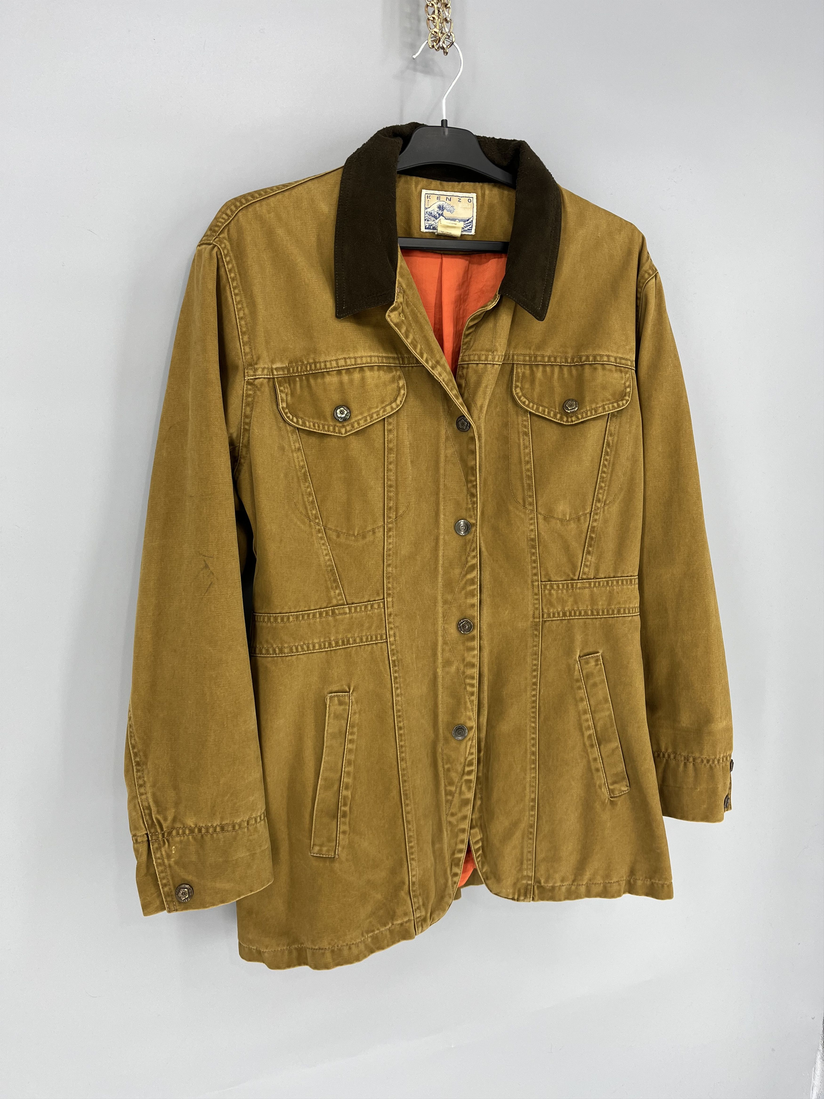 Japanese Brand Vintage 1990s KENZO JEANS Women's Jacket Made In France Size L / US 10 / IT 46 - 2 Thumbnail