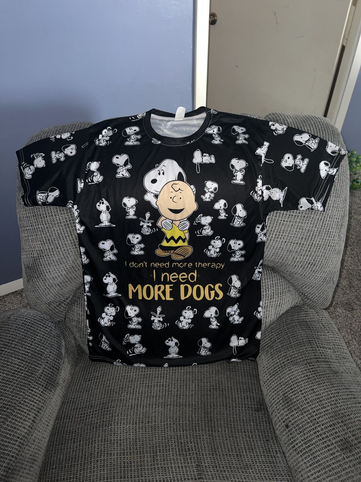 Peanuts Peanuts Garment One I Need More Dogs All-Over Tee Size US L / EU 52-54 / 3 - 1 Thumbnail