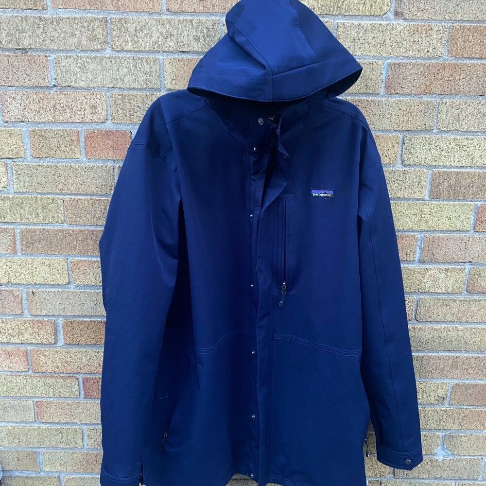 Patagonia 2014 Patagonia Parka Jacket XXL Blue Polyester Long Coat Size US XXL / EU 58 / 5 - 2 Thumbnail