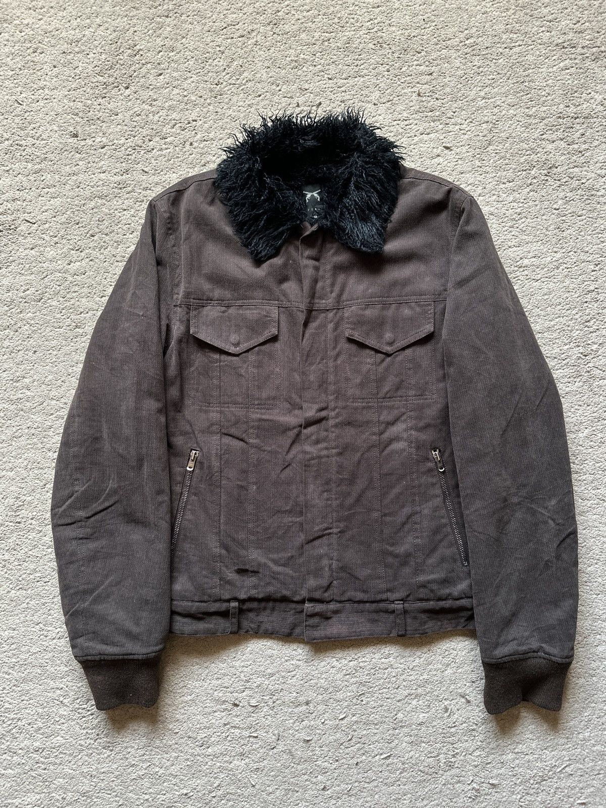 roarguns 2000s Roarguns Fur Trucker Jacket Size US M / EU 48-50 / 2 - 3 Thumbnail
