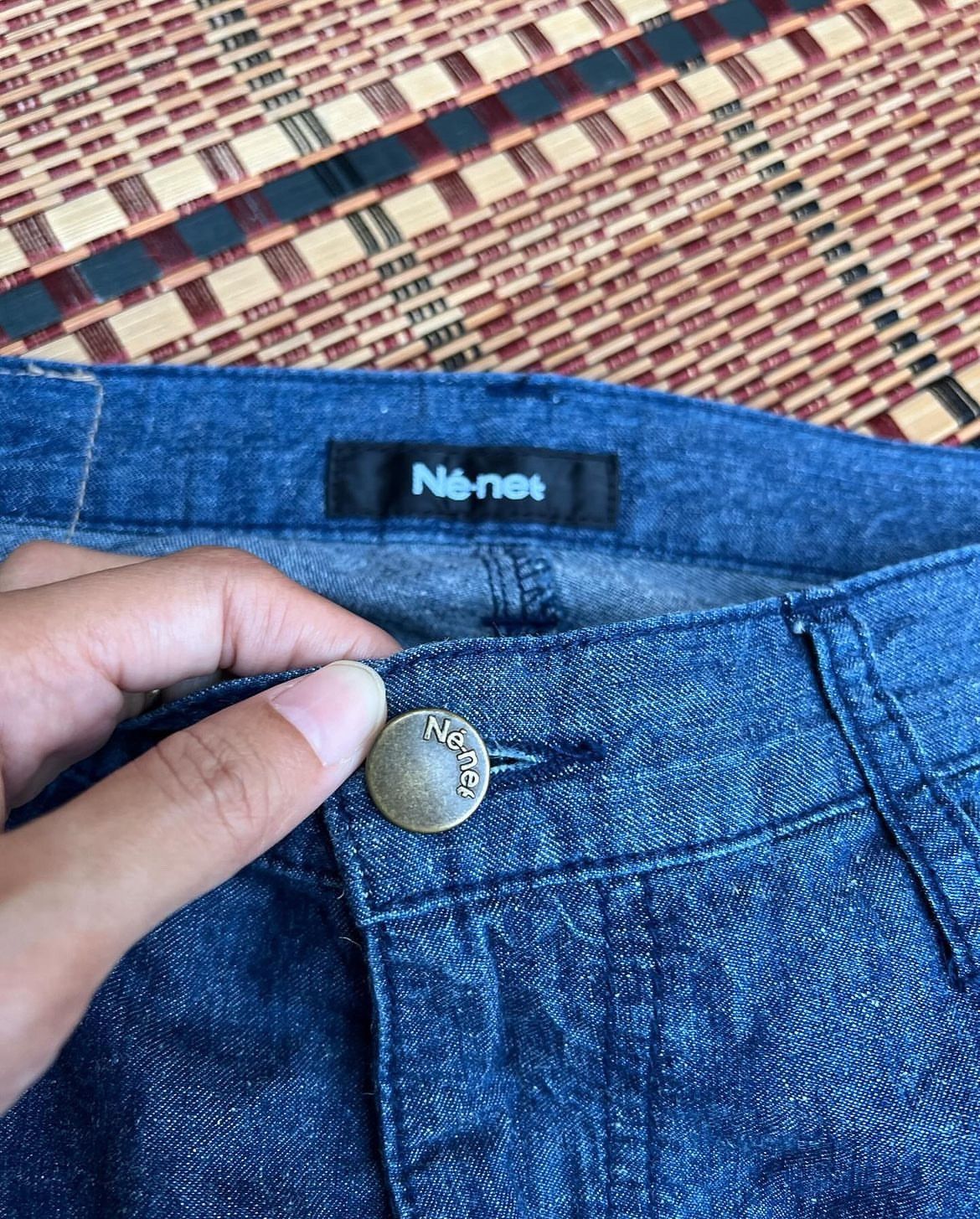 Issey Miyake × Ne-Net Ne-net Issey Miyake Crop Denim Pants Size US 32 / EU 48 - 2 Thumbnail