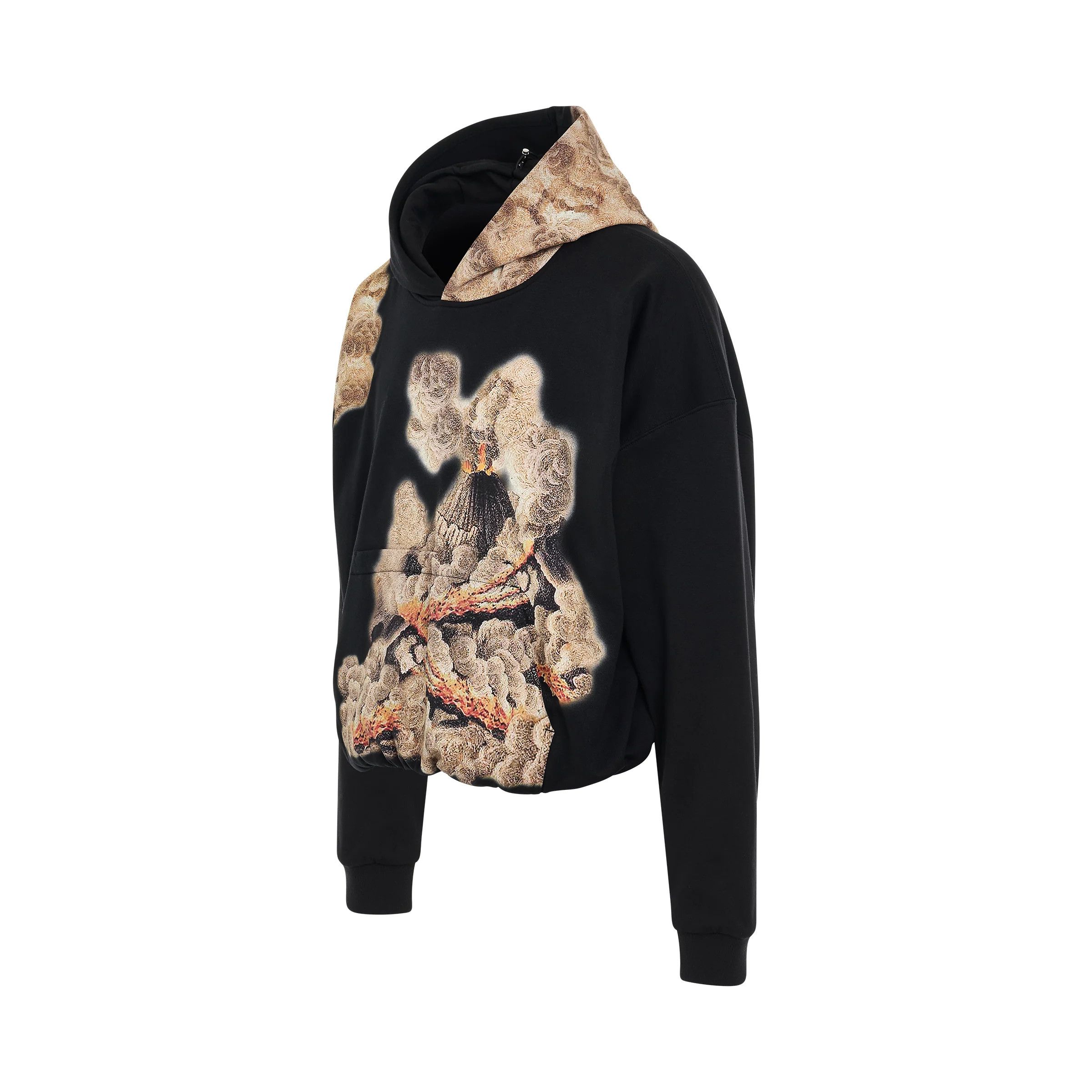 Wooyoungmi o1mris0824 Volcano Print Hoodie in Black Size US S / EU 44-46 / 1 - 2 Thumbnail