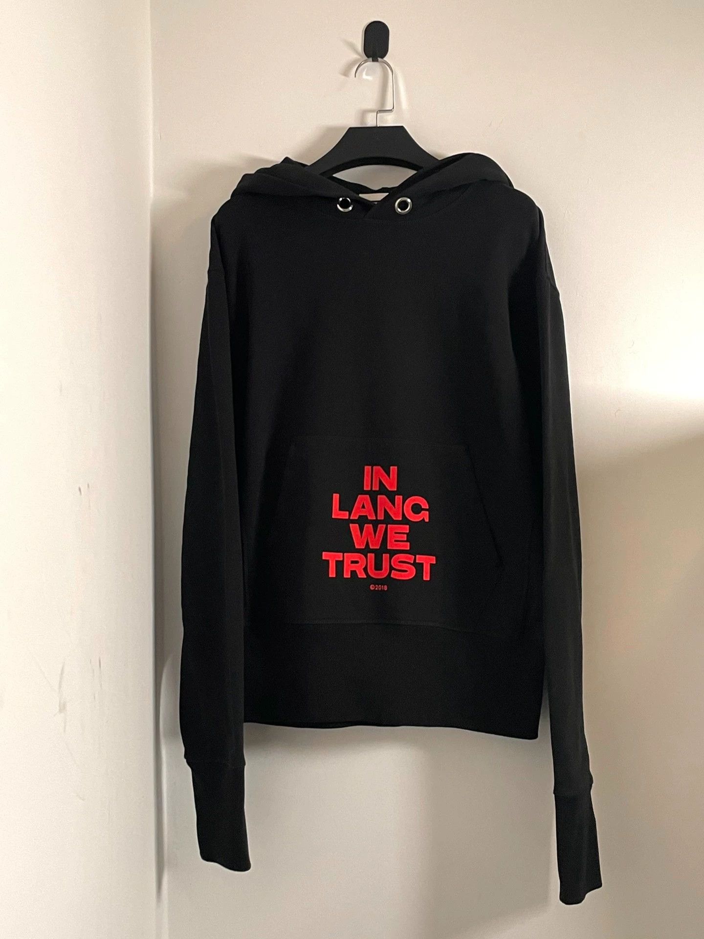 Helmut Lang Helmut Lang Slogan Short Hoodie Men M/Women L Red Black Size US M / EU 48-50 / 2 - 2 Thumbnail