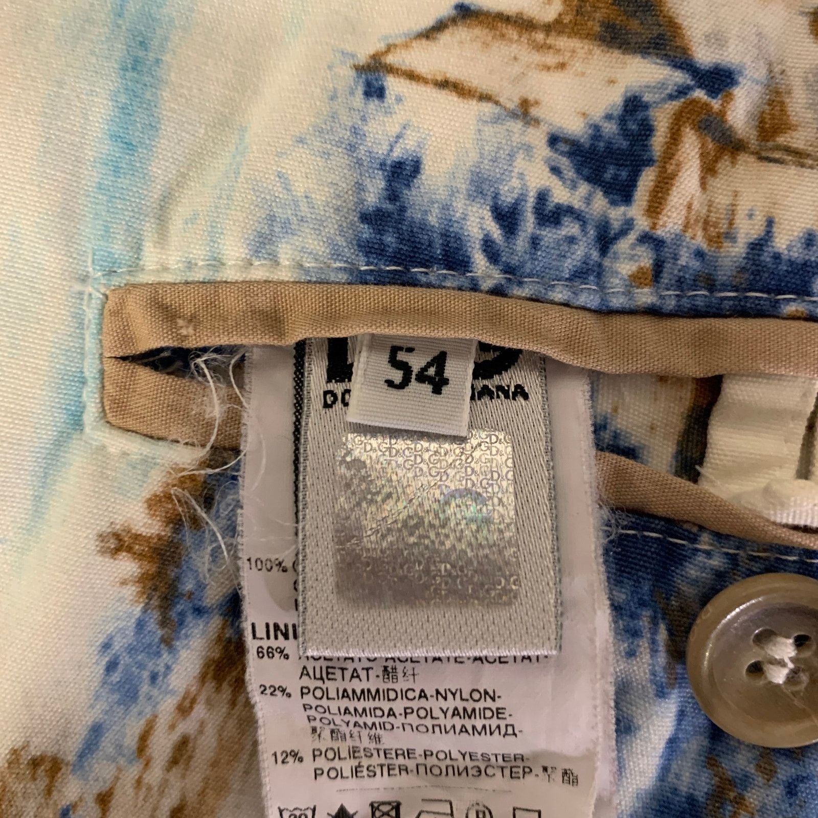 Dolce & Gabbana D&G by Dolce & Gabbana 44 White Tropical Cotton Sport Coat Size 44R - 7 Thumbnail