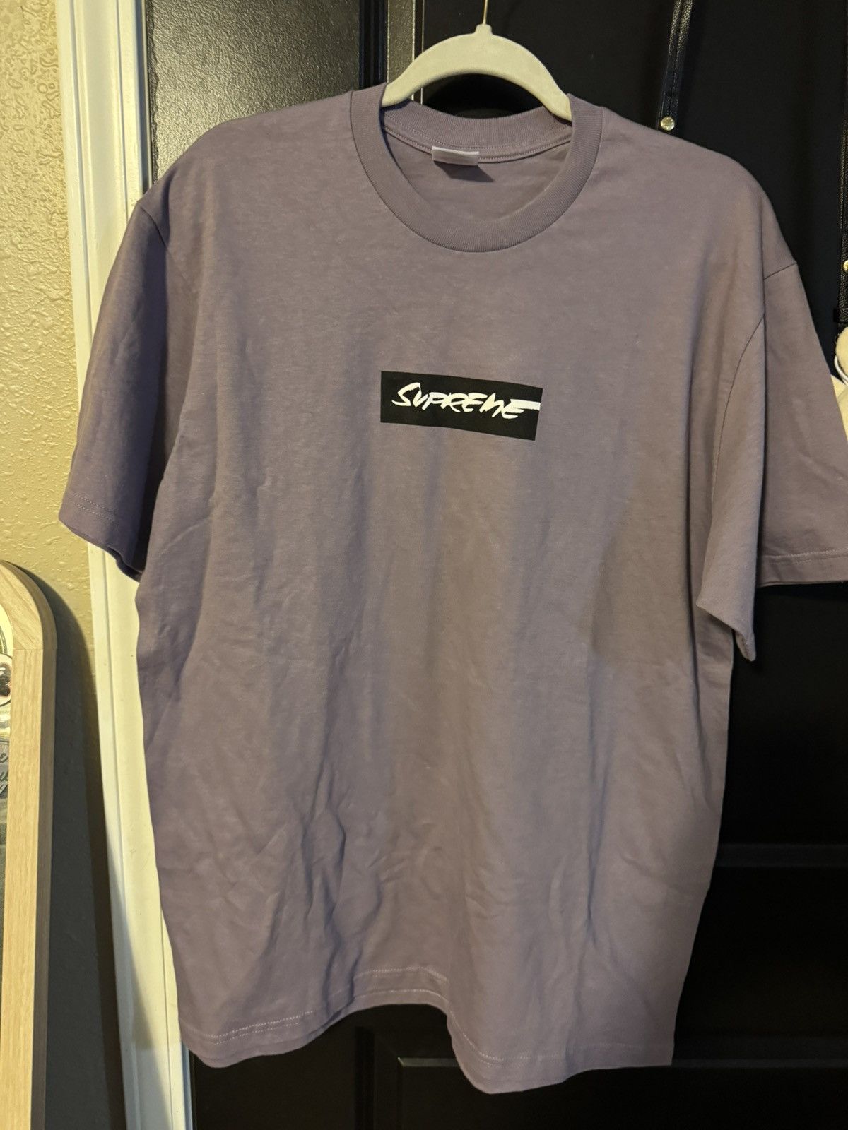 Supreme Supreme Purple Cross Box Logo Tee | Grailed