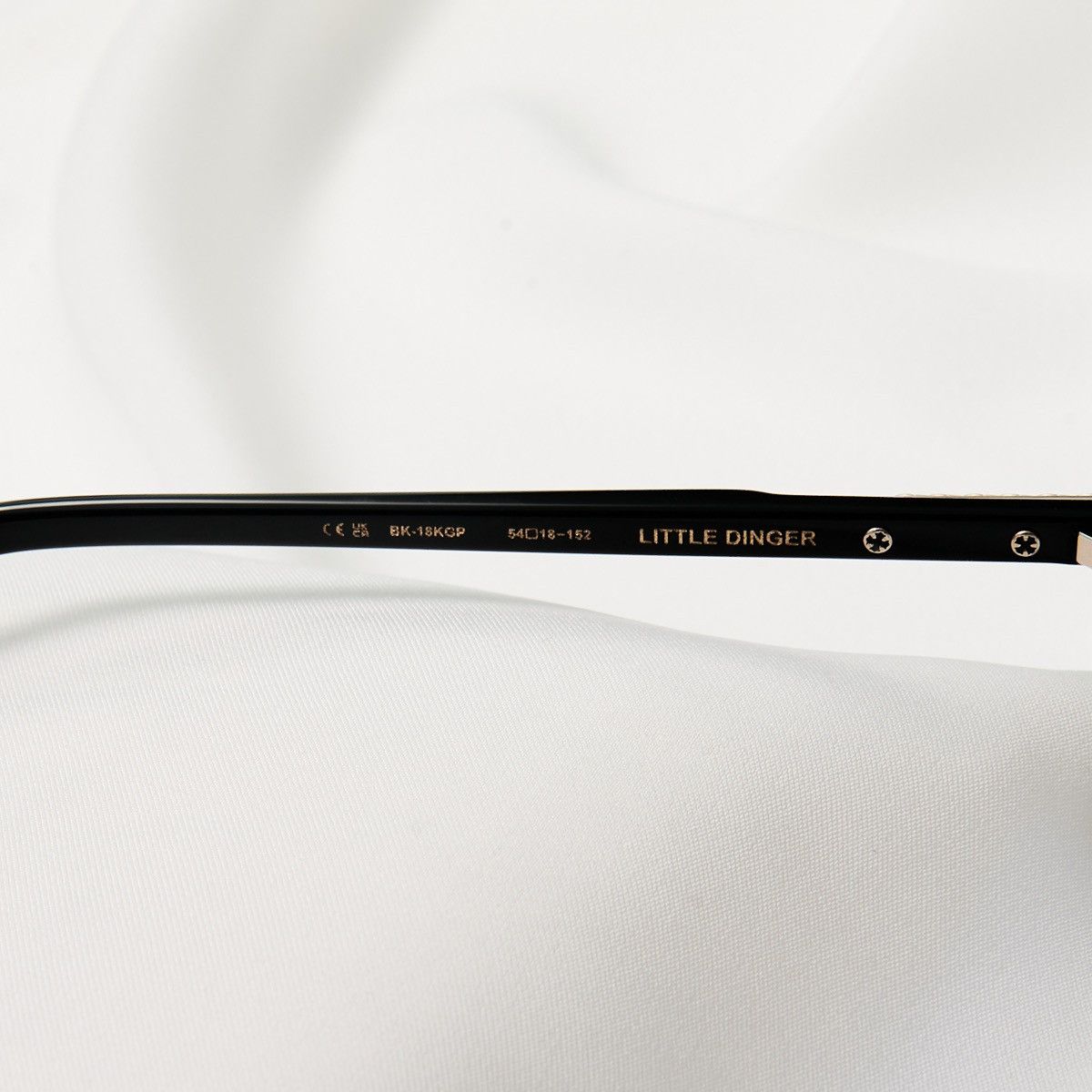 Chrome Hearts CHROME HEARTS LITTLE DINGER BLACK/ 18KGP GLASSES Size ONE SIZE - 5 Thumbnail