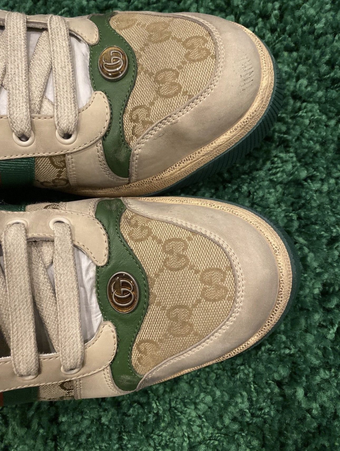 Gucci GG Screener Distressed Low GG Canvas Size US 12 / EU 45 - 2 Thumbnail