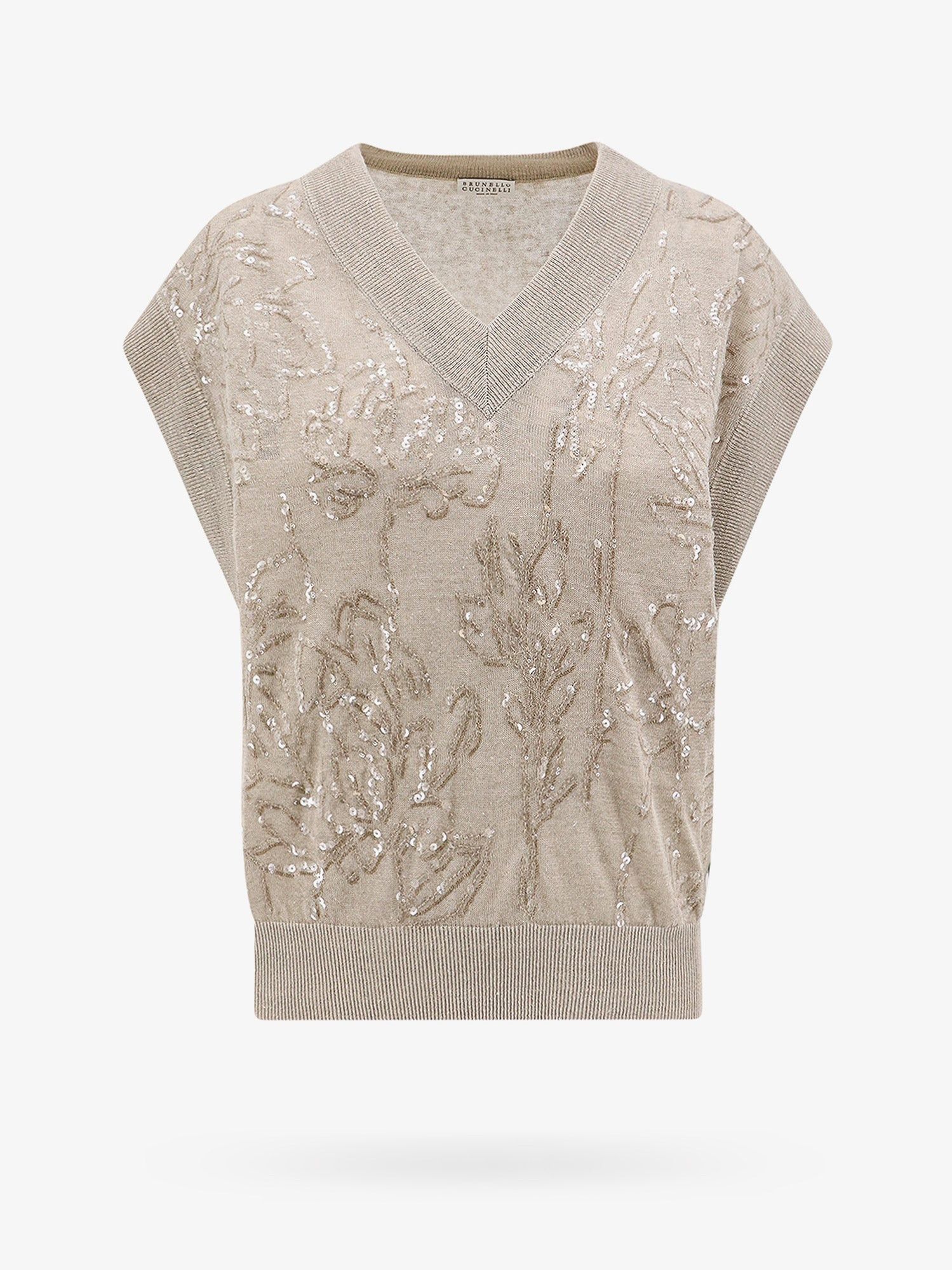 Brunello Cucinelli o1w1db10825 Sweater in Open White Size M / US 6-8 / IT 42-44 - 1 Thumbnail