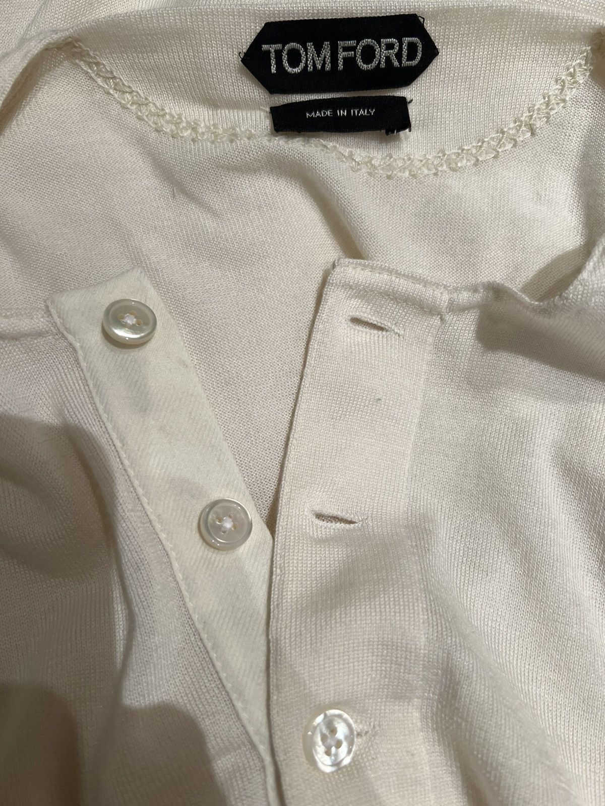 Tom Ford Tom Ford V Neck 70% Cashmere beige Size 52 Sweater Jumper Size US L / EU 52-54 / 3 - 8 Thumbnail