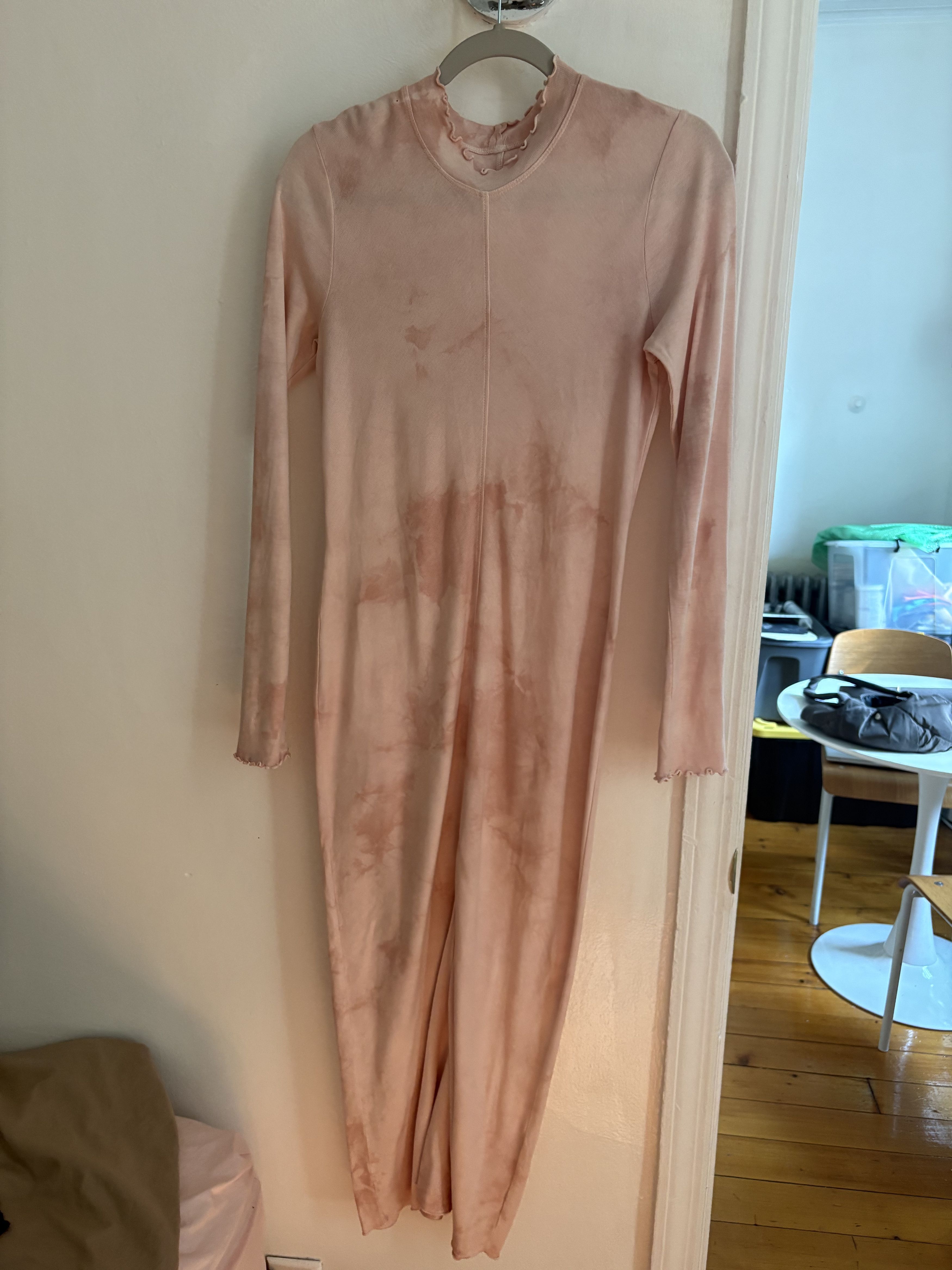 Other Raquel Allegra Pink Tie-Dye Long Sleeve Fitted Dress - S Size S / US 4 / IT 40 - 1 Thumbnail