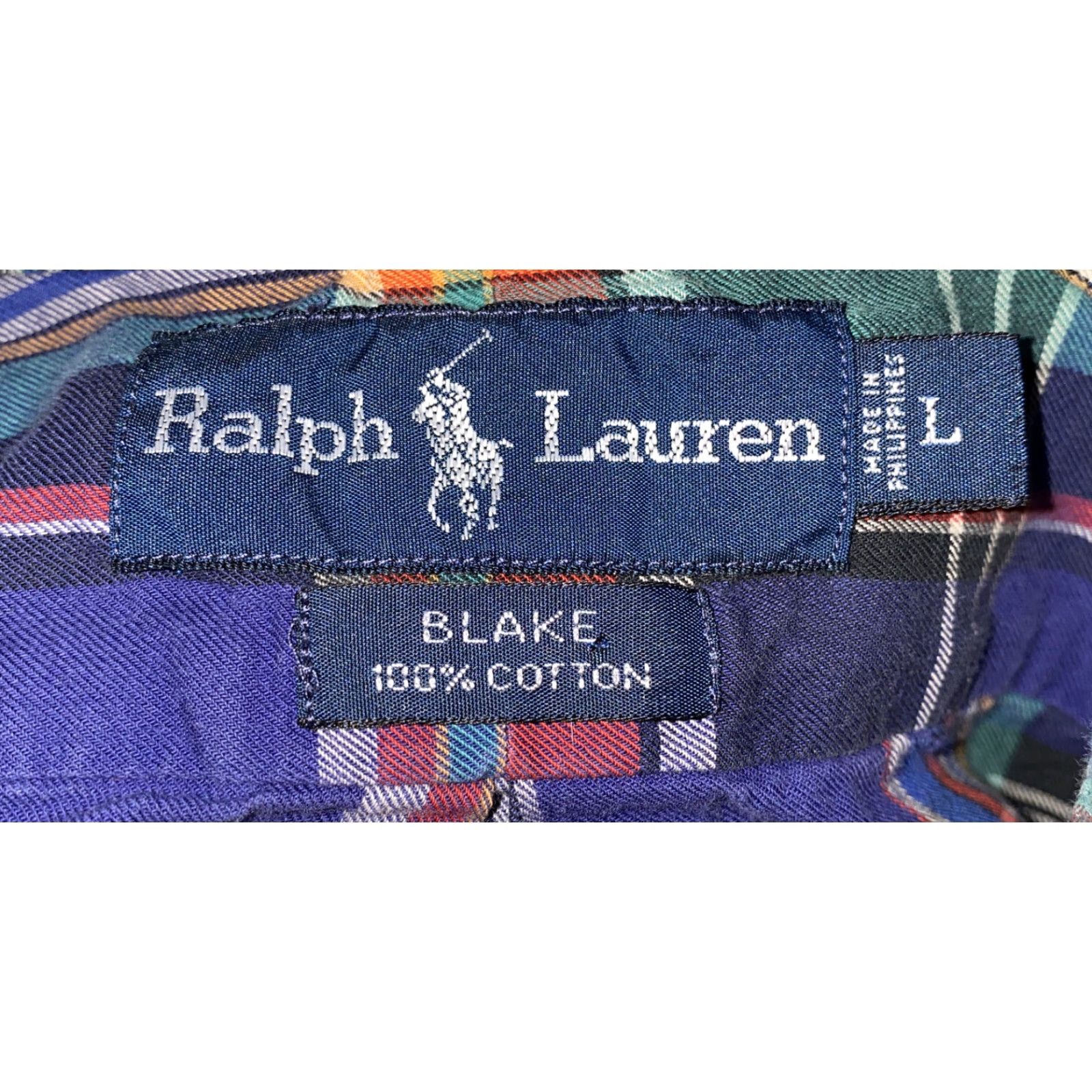 Ralph Lauren Ralph Lauren Blake Mens Multi Color Plaid Long Sleeve Button Front Shirt L Size US L / EU 52-54 / 3 - 6 Thumbnail