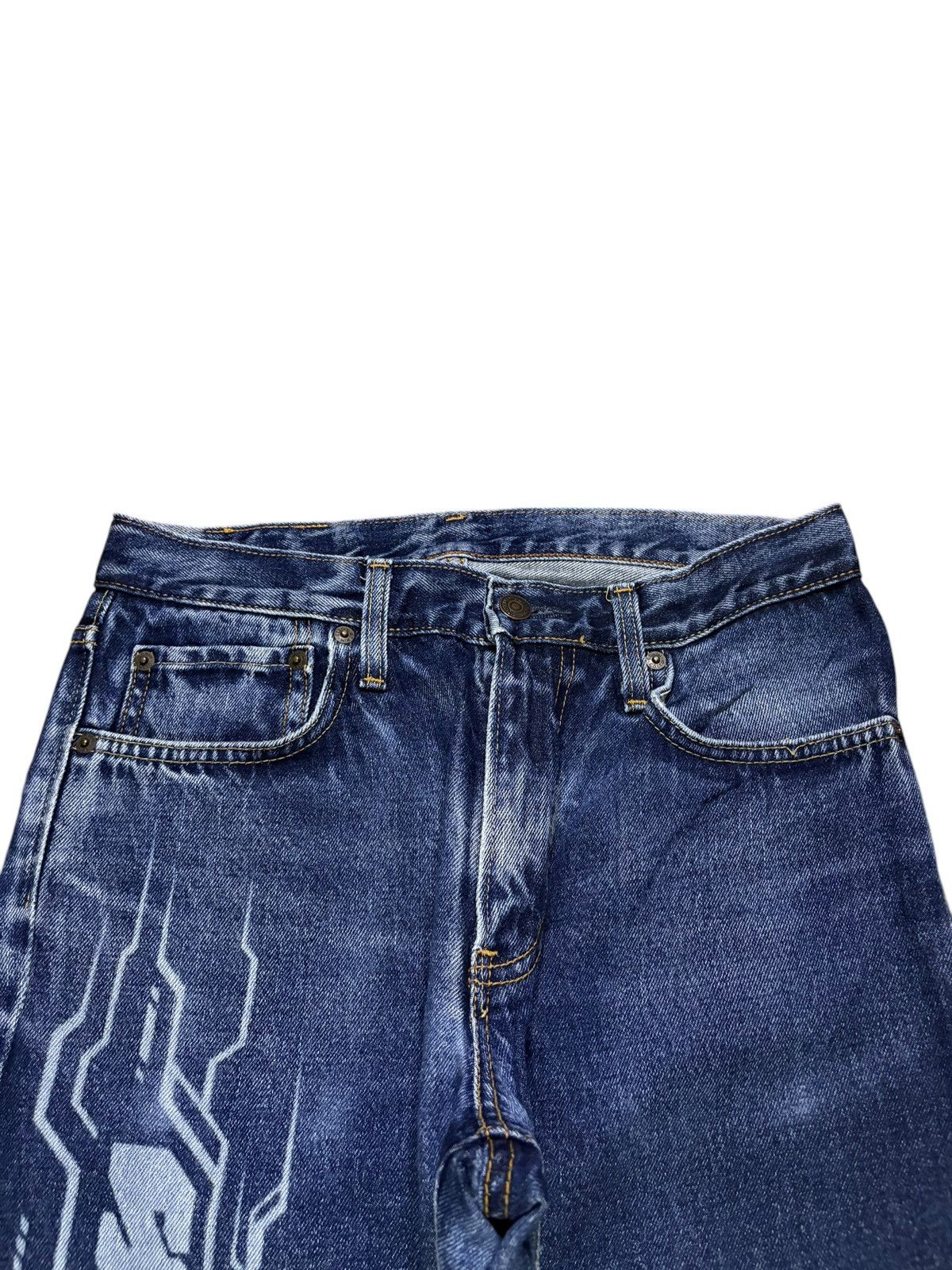 Edwin Vintage Edwin 403 Blue Wash Distressed Jeans Size US 29 - 4 Thumbnail