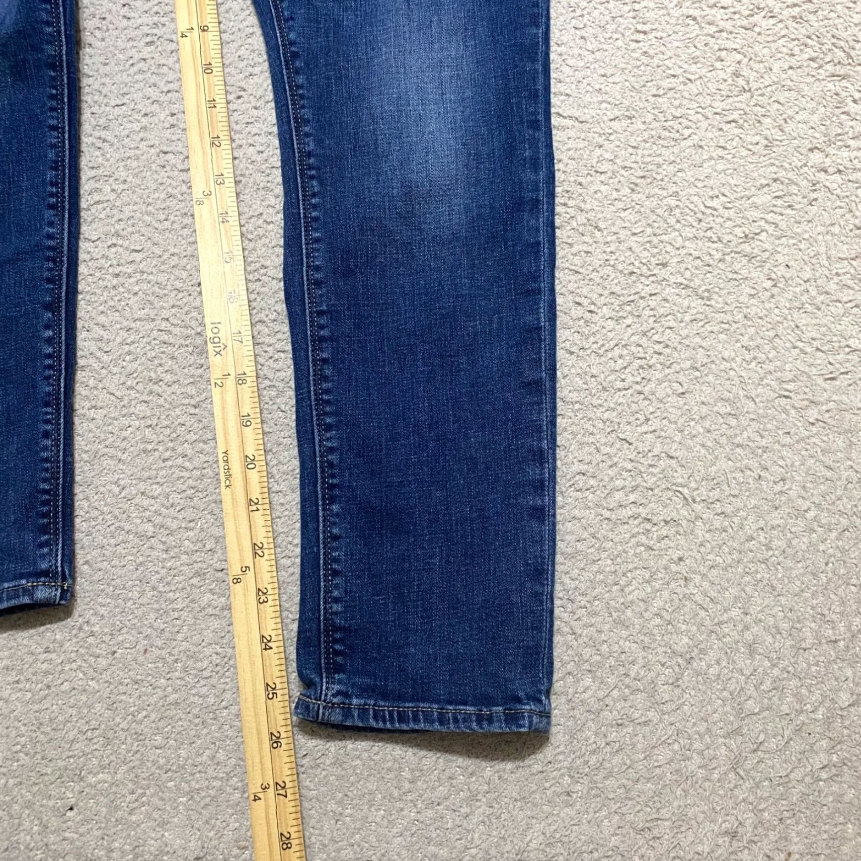 Lucky Brand Lucky Brand Jeans Womens 8 Blue Denim Dark Wash Skinny Crop Mid Rise 5-Pocket Stretch Inseam 25.5 Dark Wash Volume Lolita Skinny Boyfriend? Size 30" / US 8 / IT 44 - 6 Thumbnail