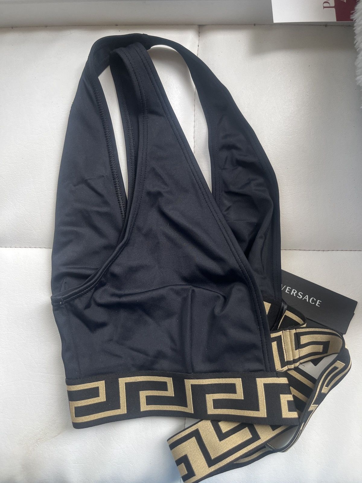 Versace NWT VERSACE black/gold GORGEOUS bikini SET size 5/L Size ONE SIZE - 5 Thumbnail