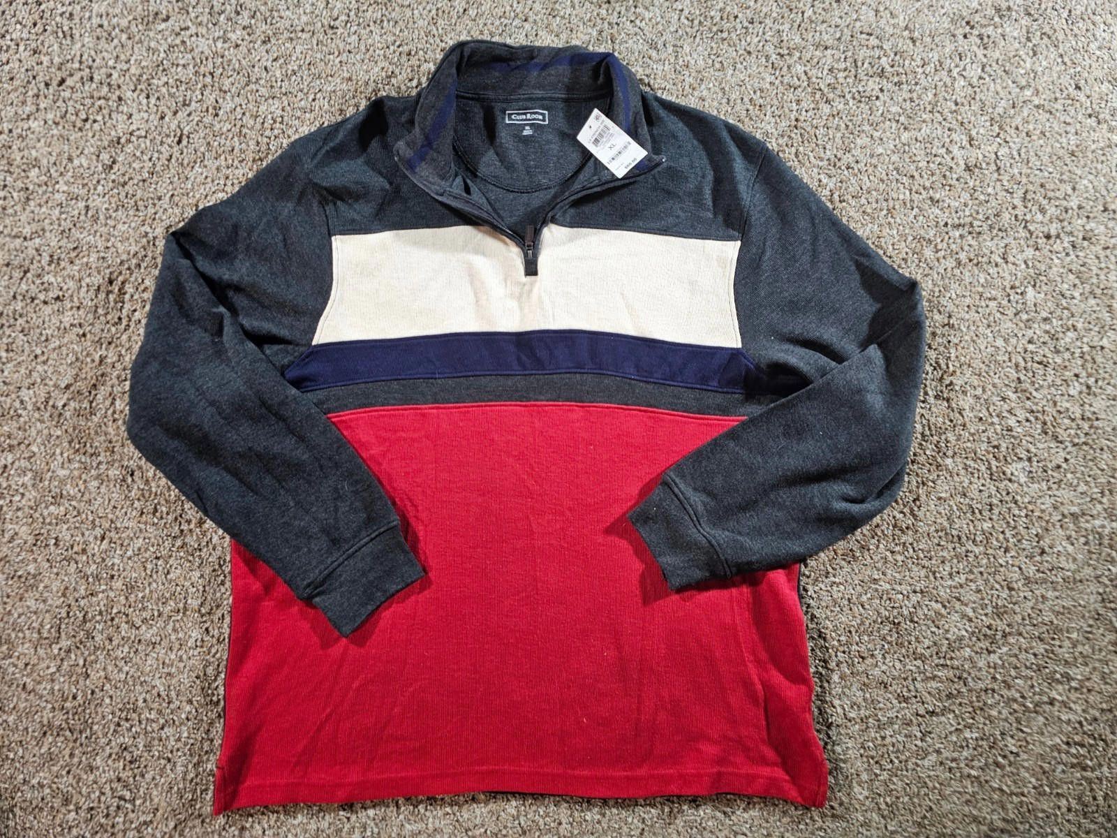 Club Room Club Room Mens French Rib 1/4-Zip Sweater Multicolor XL NWT Size US XL / EU 56 / 4 - 1 Thumbnail